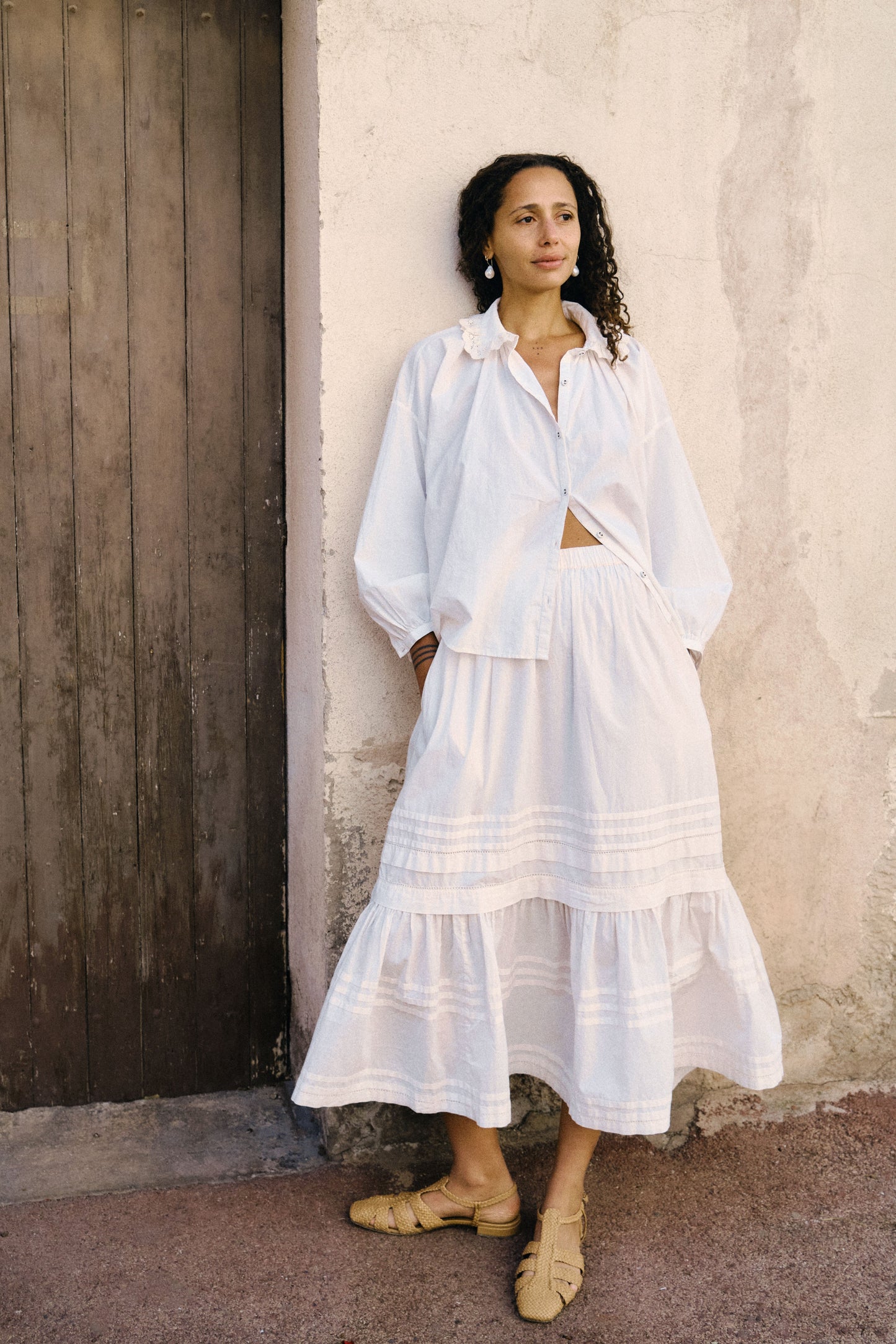 The Gabrielle Skirt | Pearl
