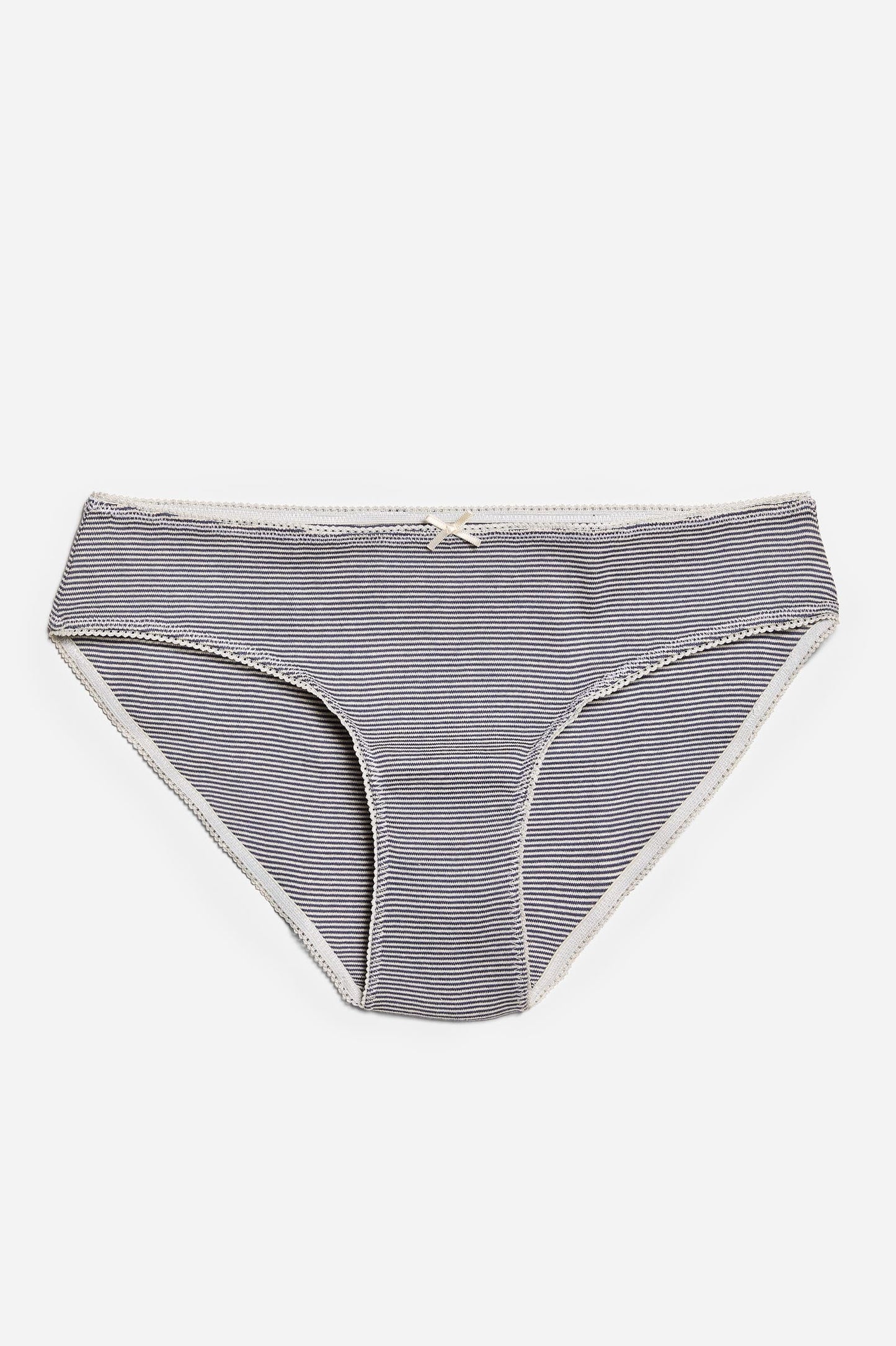 The Mel Panty | Navy Stripe