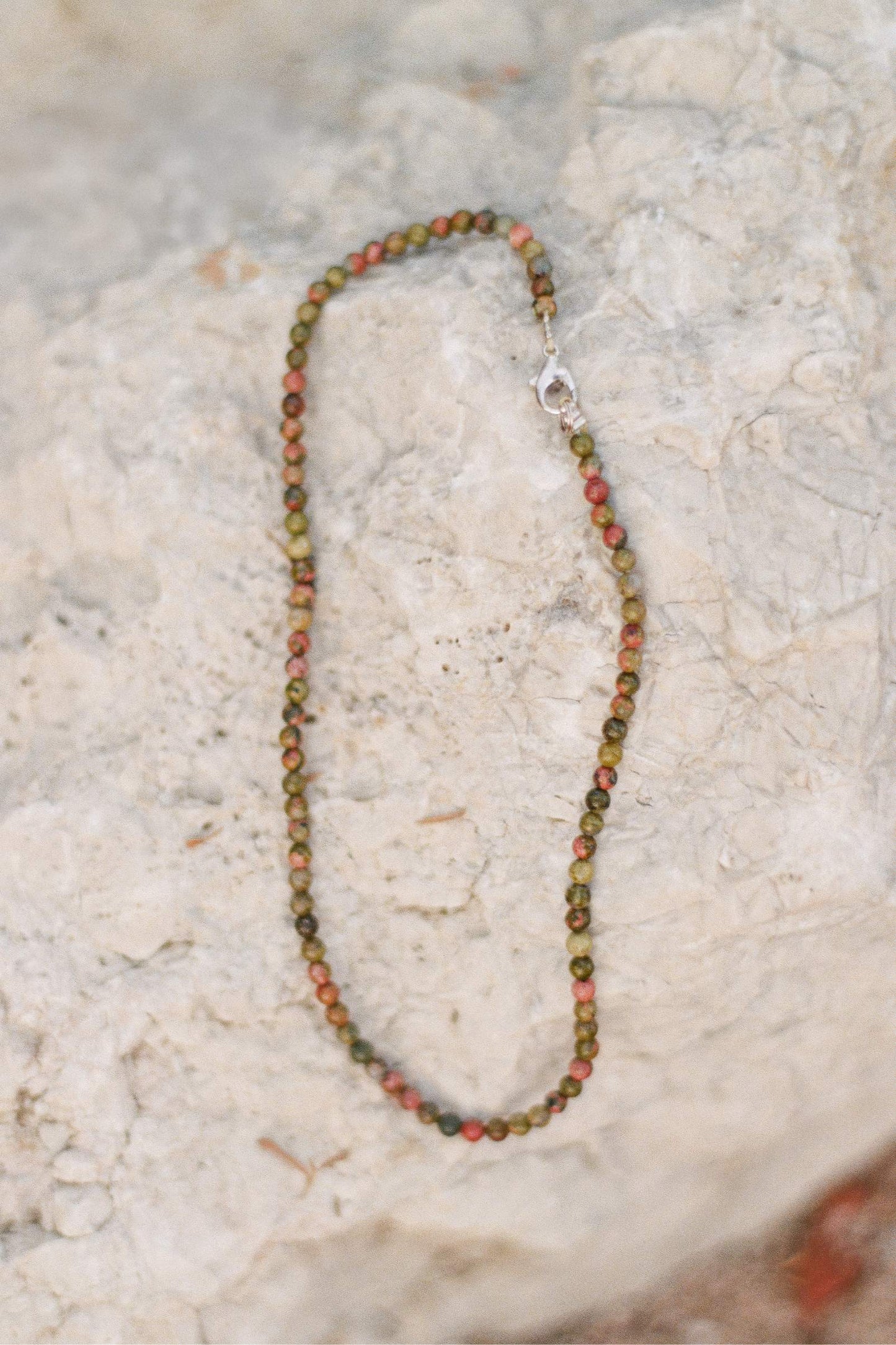 The Gemstone Necklace | Green Jasper
