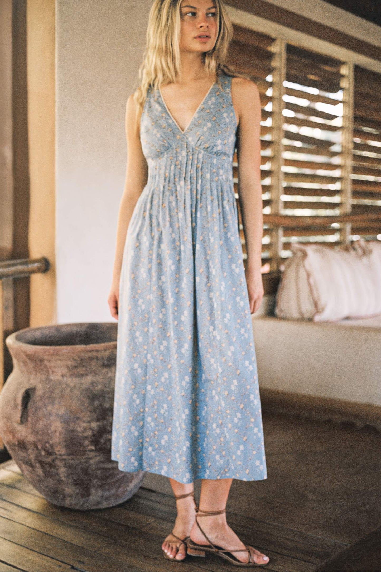 The Allegra Dress | Pansy Blues