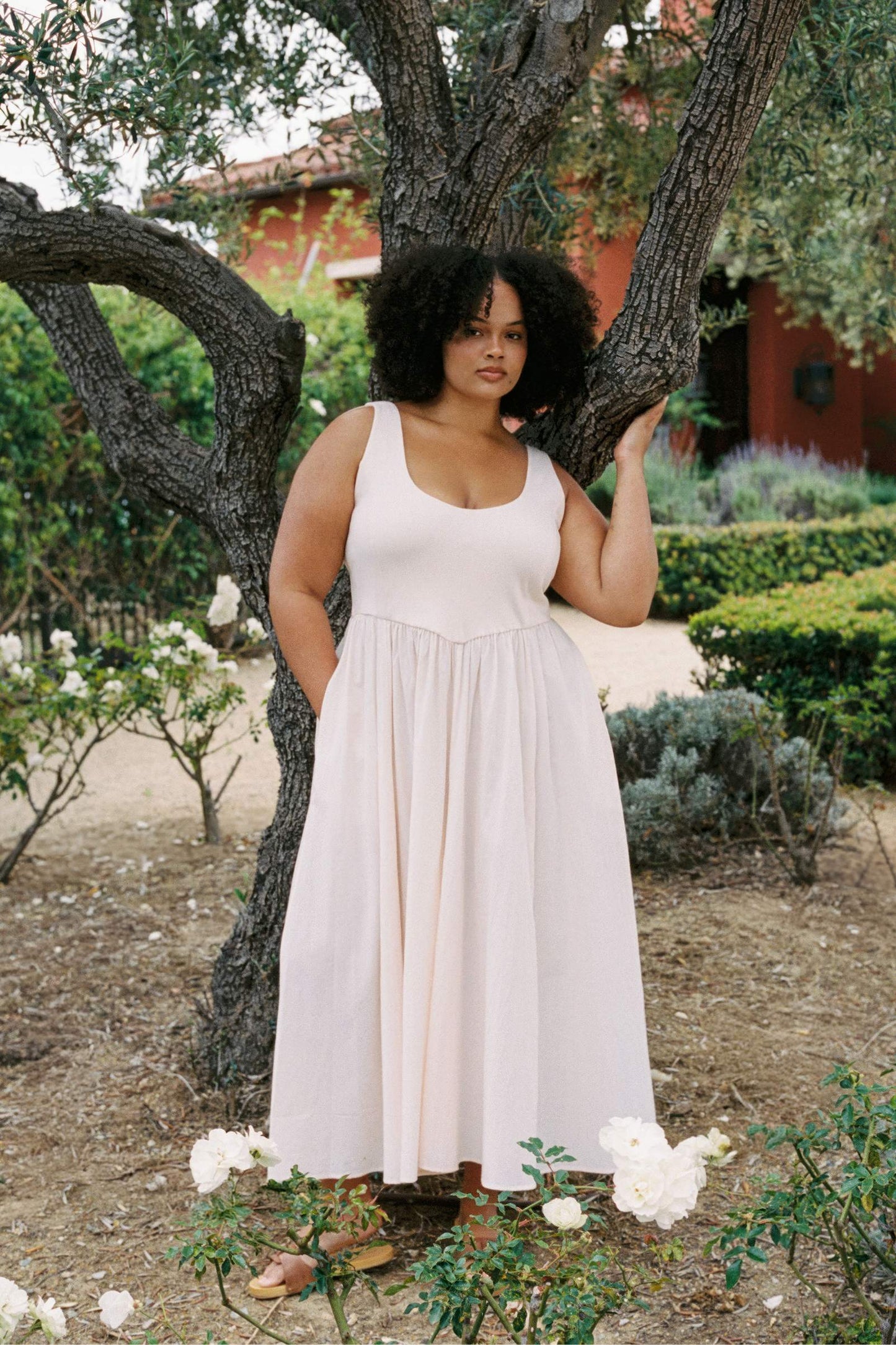 The Andrea Dress Extended | Petal Pink