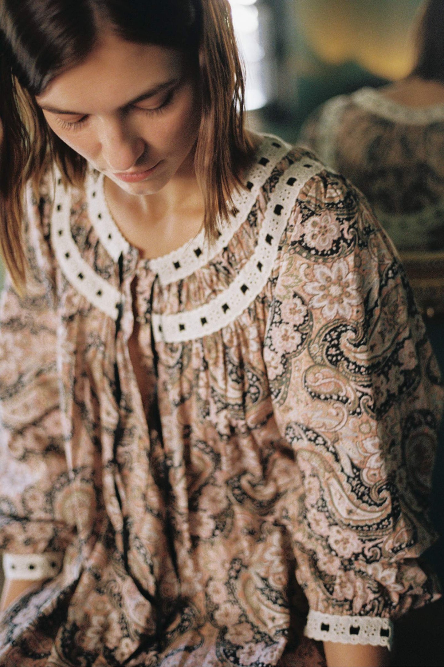 The Arabella Dress | Carob Paisley