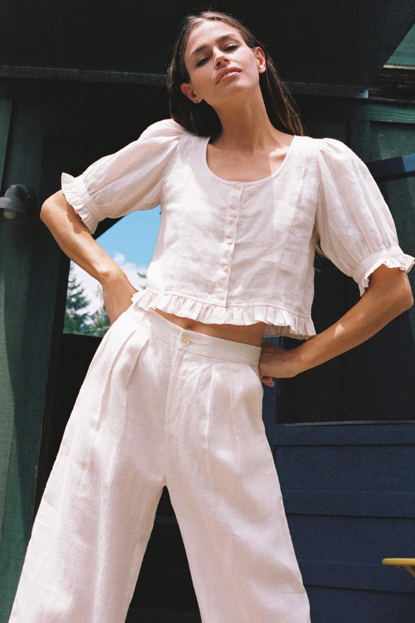 The Asa Pant | Pearl Linen