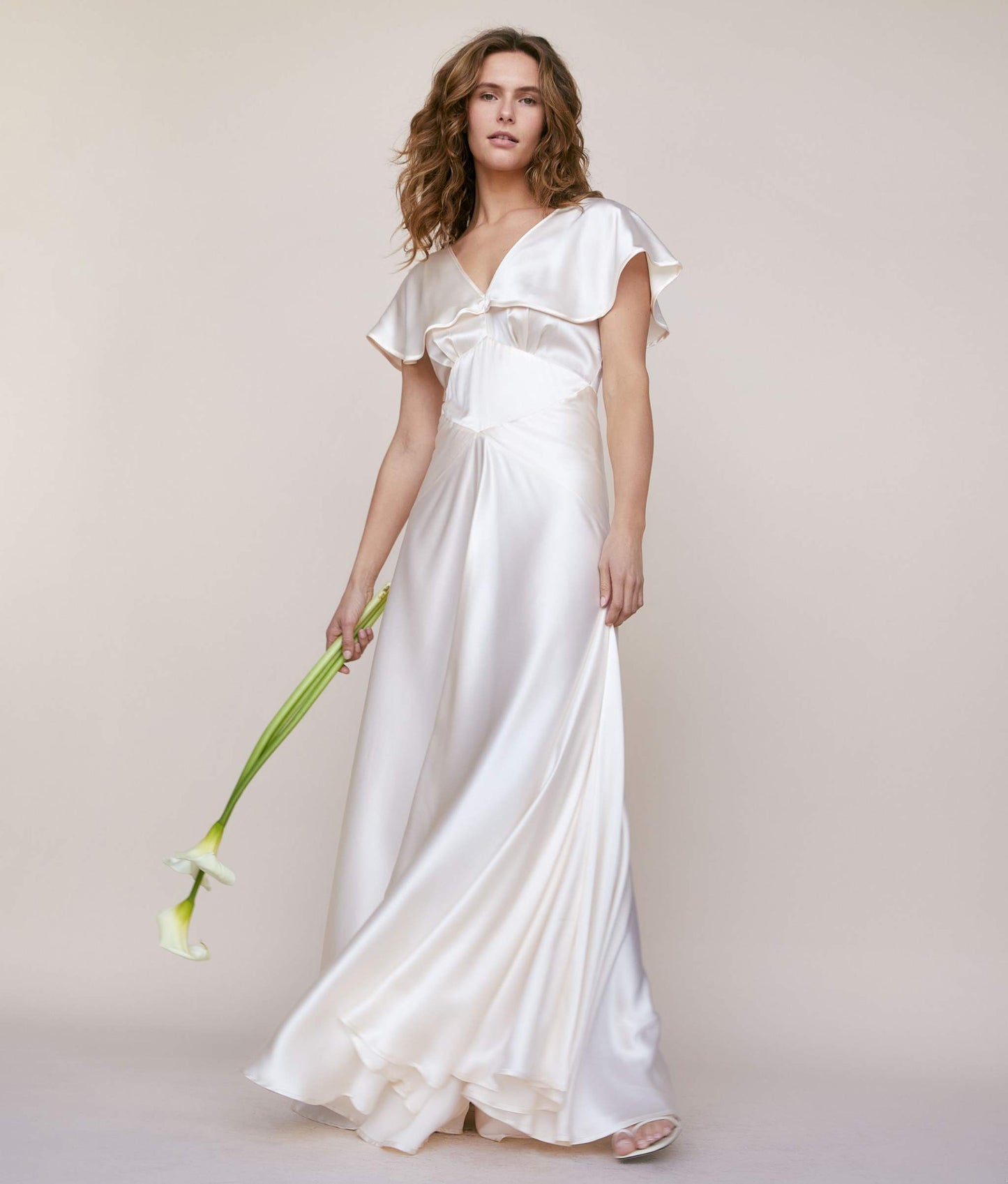 The Britta Dress | Pearl Silk