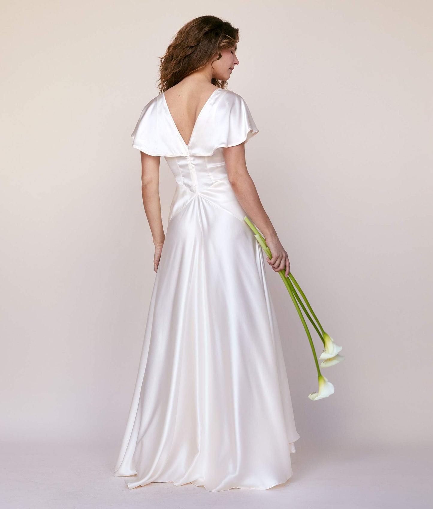 The Britta Dress | Pearl Silk