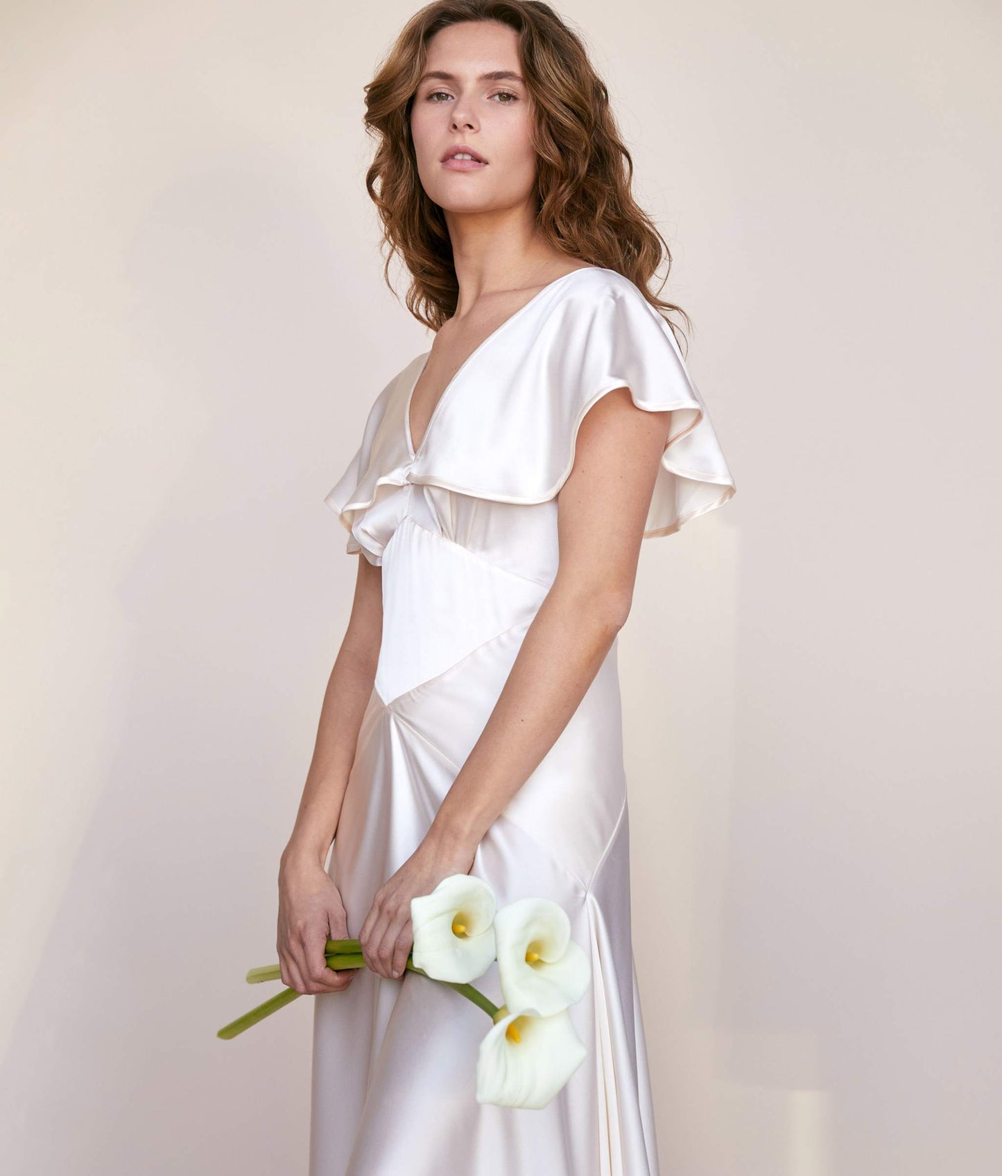The Britta Dress | Pearl Silk