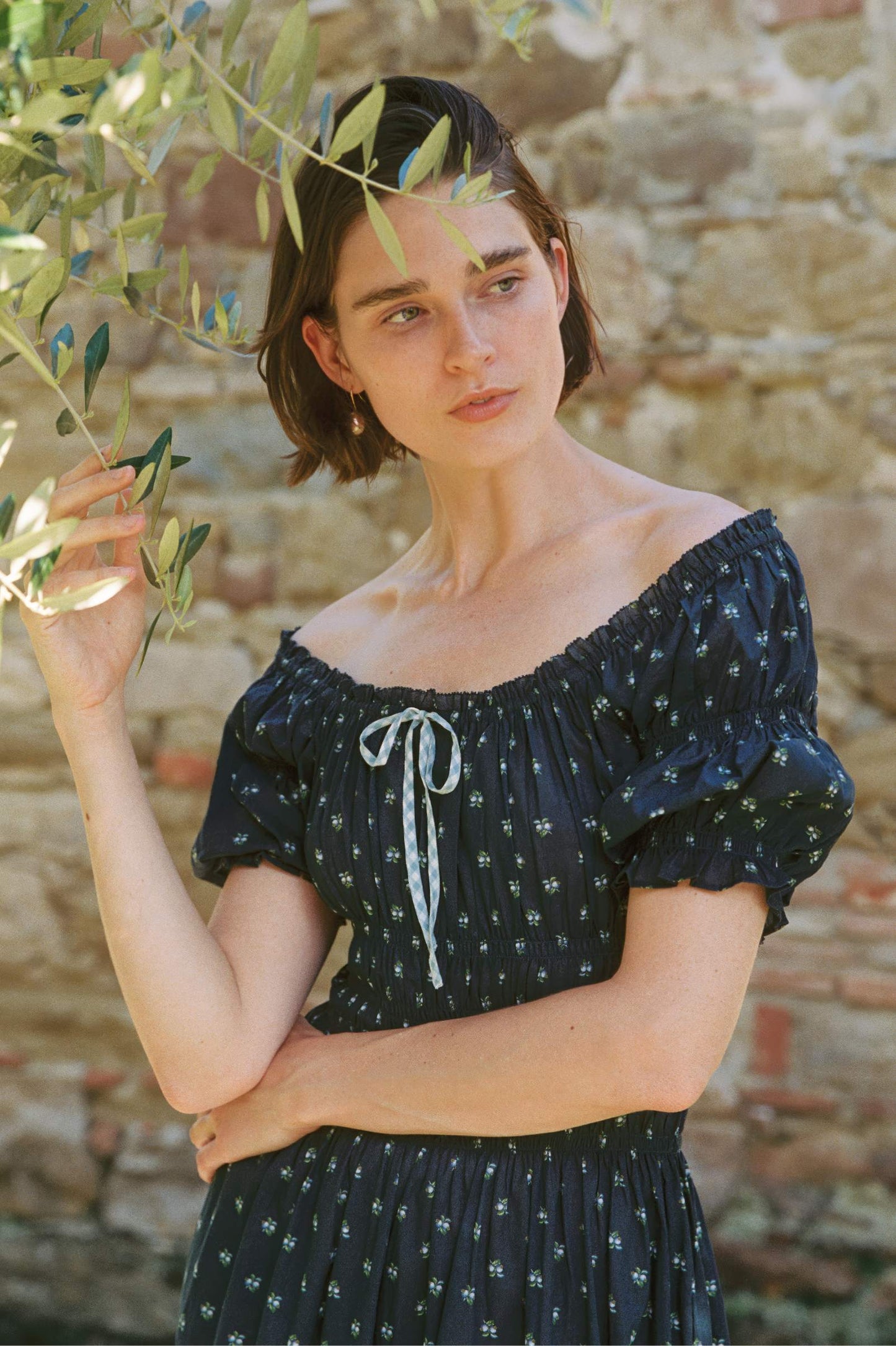 The Coralia Dress | Blueberry Dot