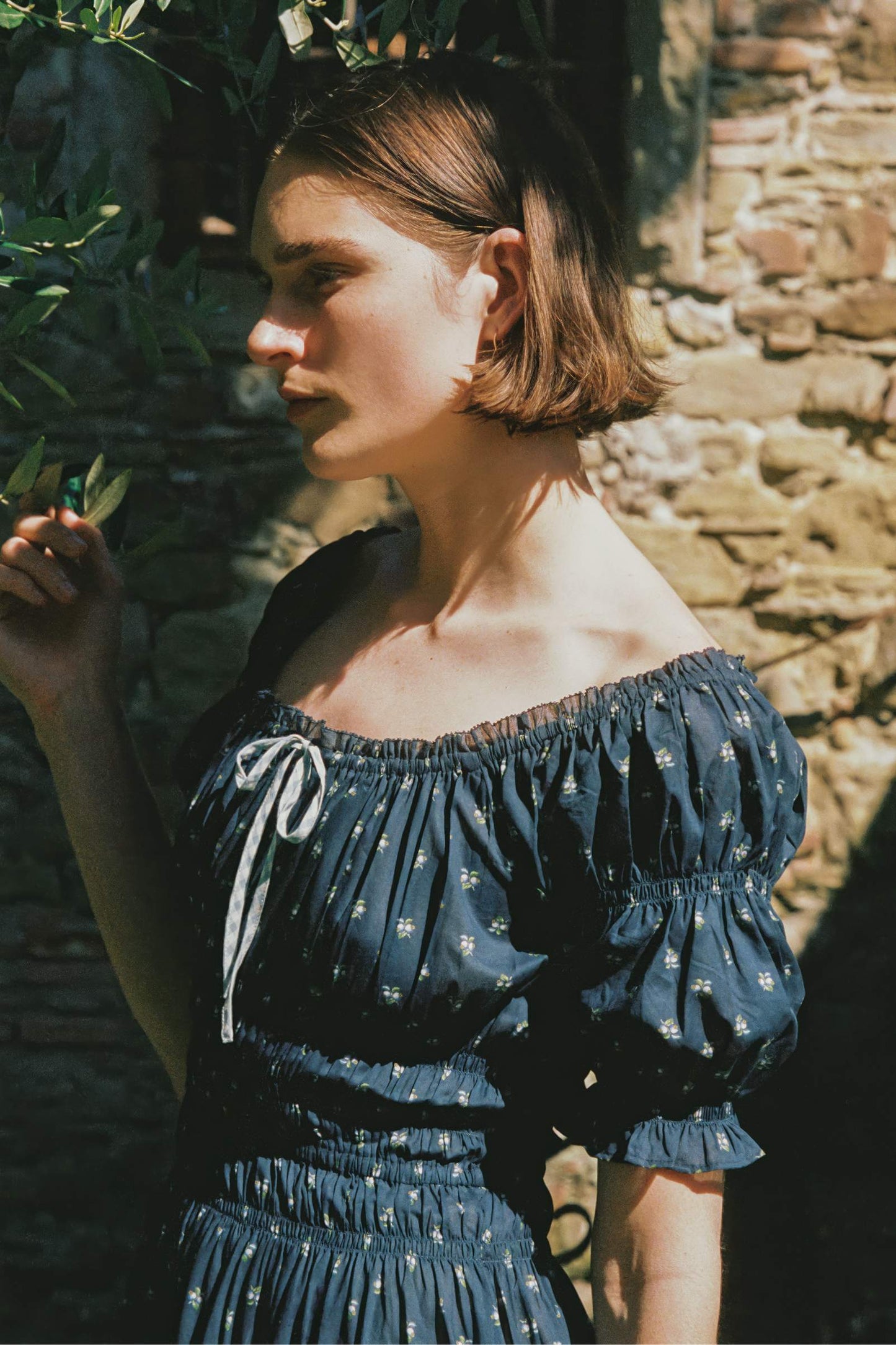 The Coralia Dress | Blueberry Dot