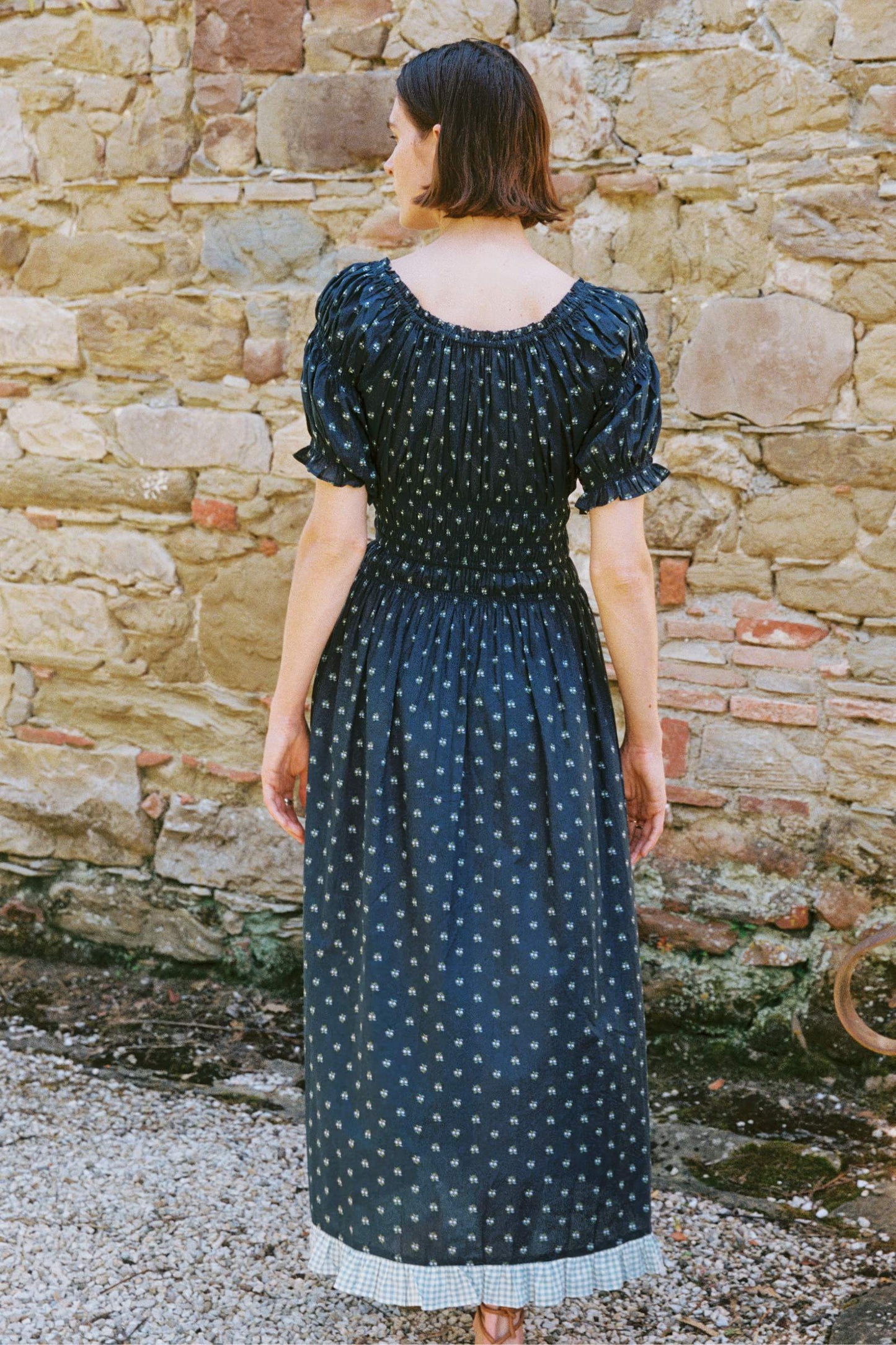 The Coralia Dress | Blueberry Dot