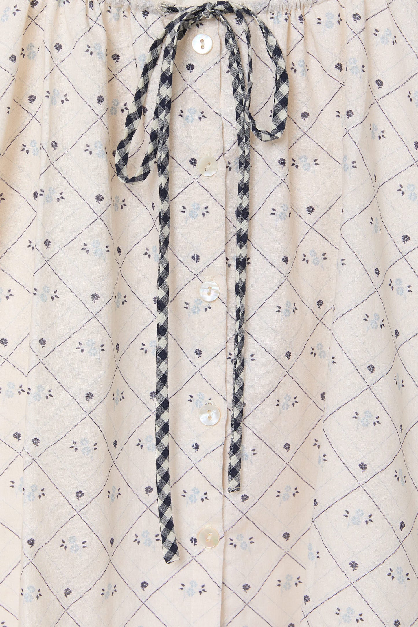 The Camelia Blouse | Dotted Plaid