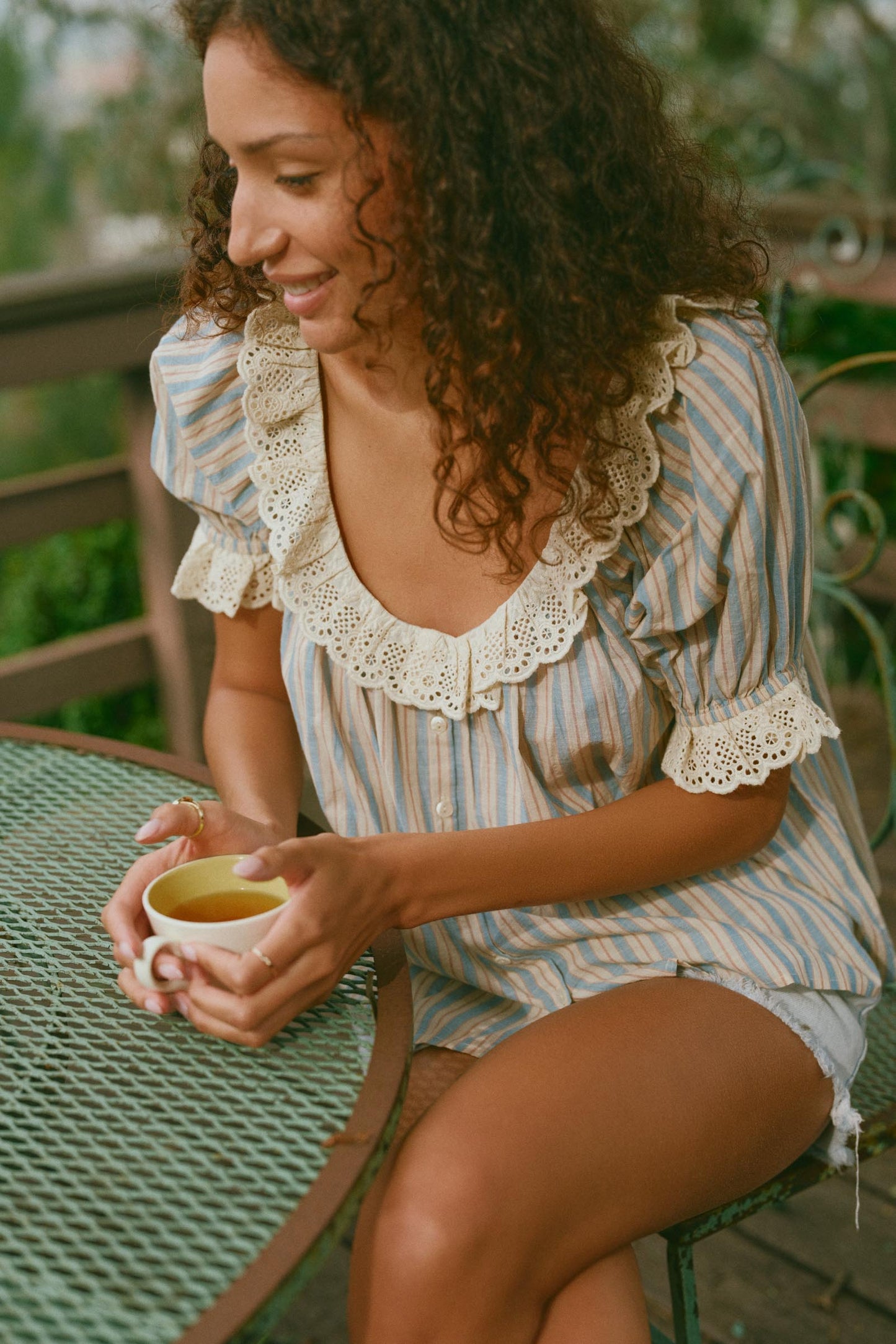 The Valentina Blouse | Antique Stripe