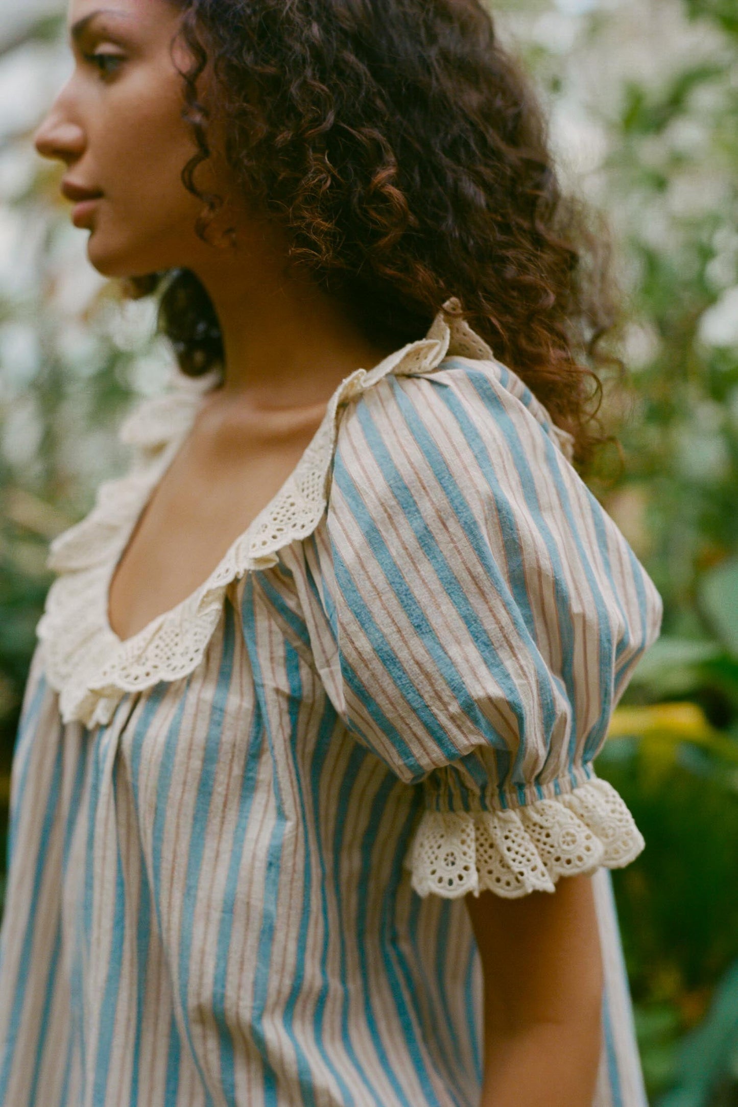The Valentina Blouse | Antique Stripe