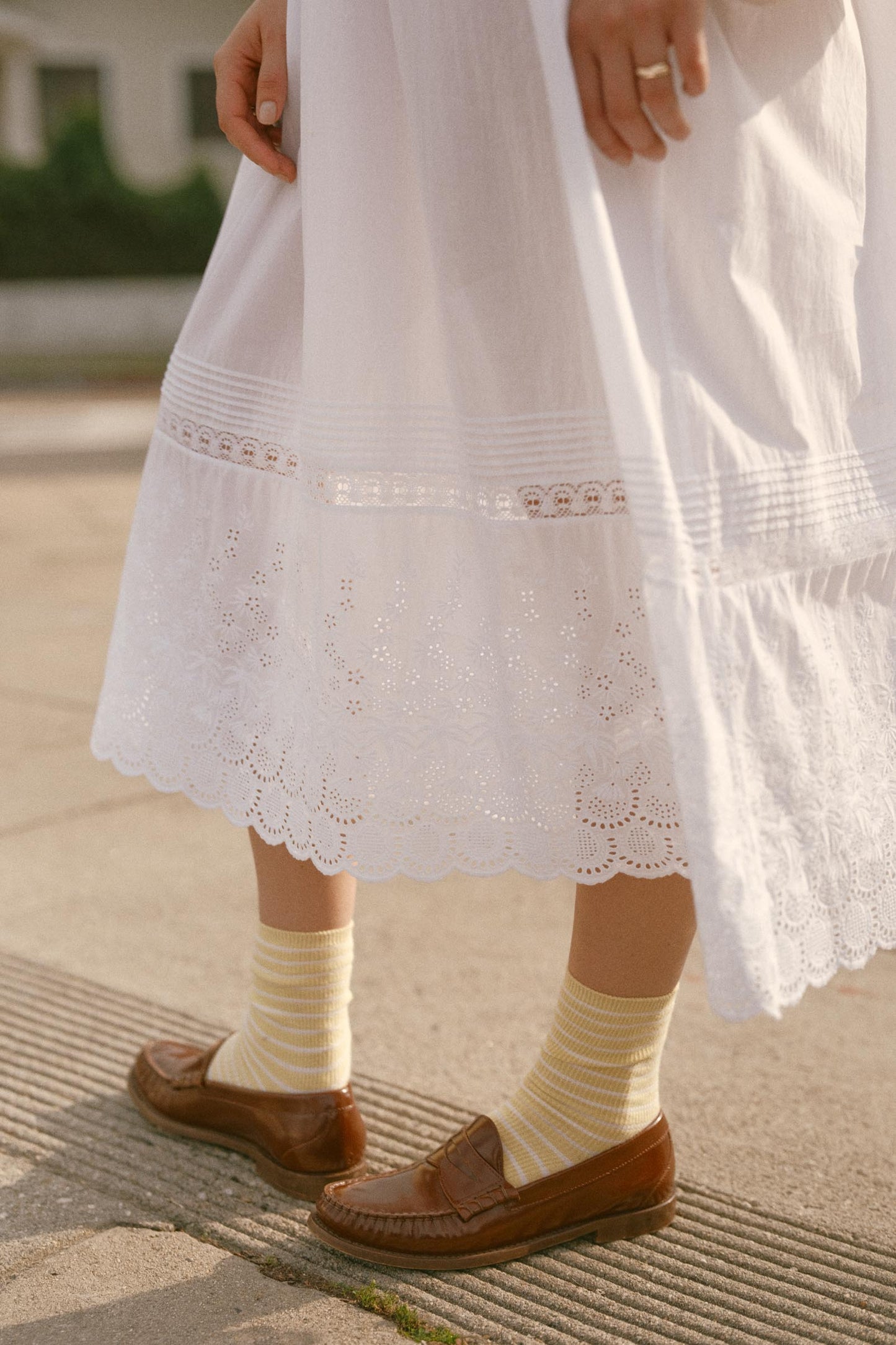 The Simoneta Dress | Alabaster