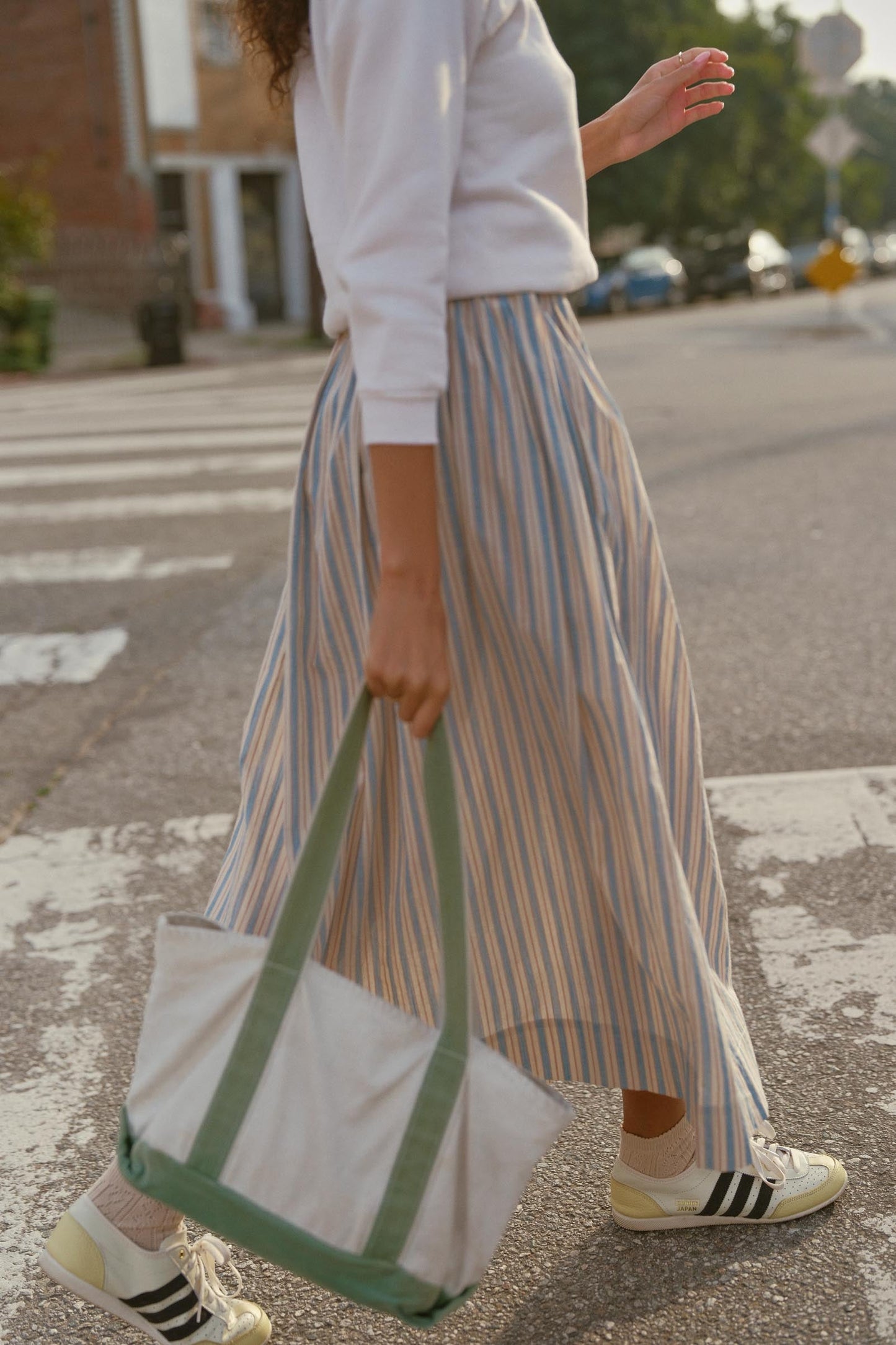 The Xander Skirt | Antique Stripe