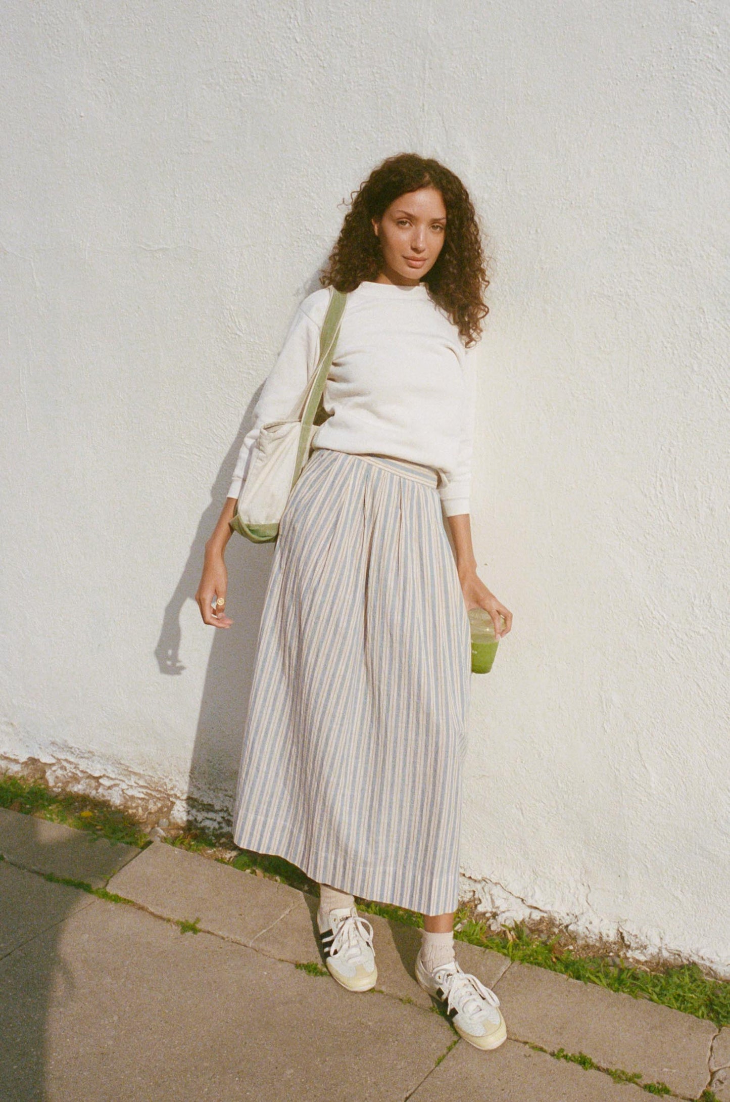The Xander Skirt | Antique Stripe