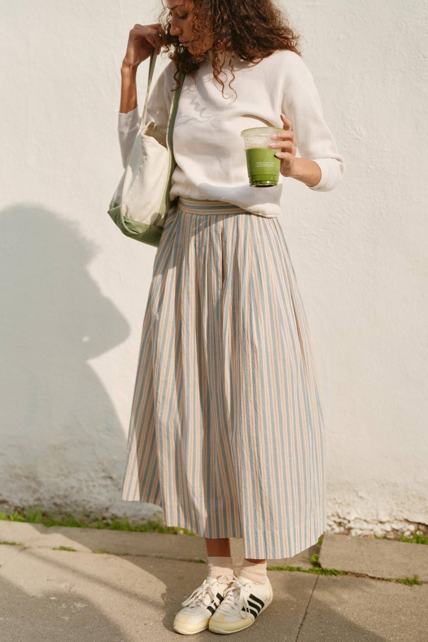 The Xander Skirt | Antique Stripe