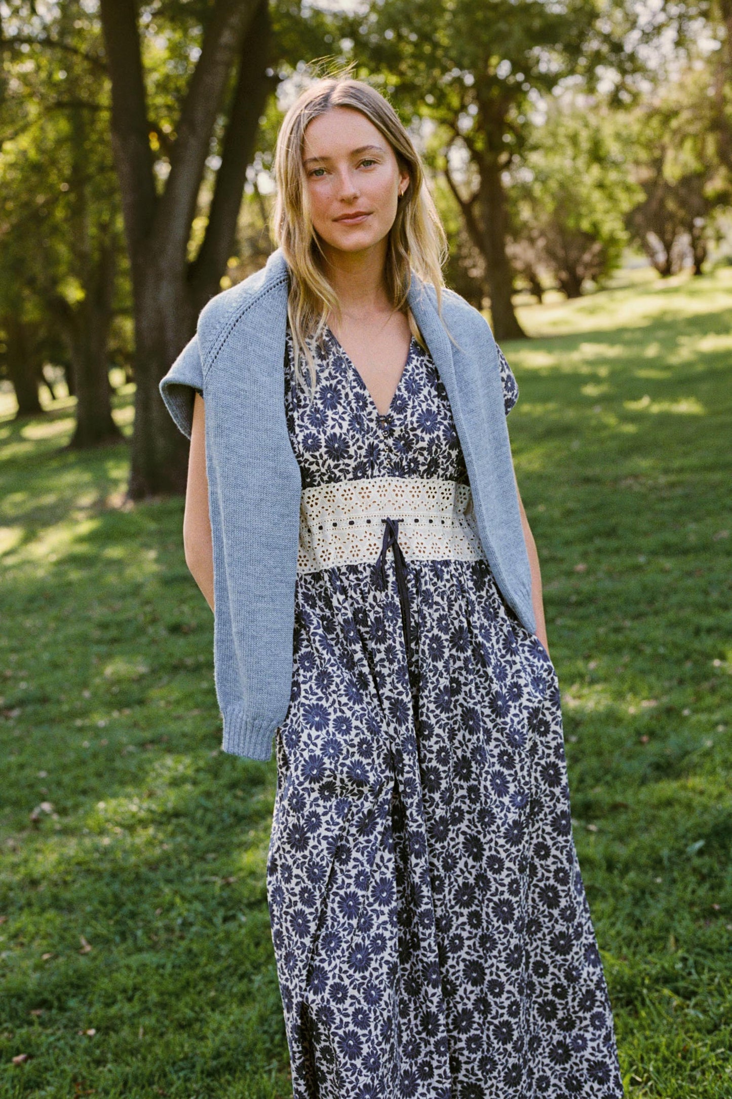 The Trisha Dress | Aster Fields Navy