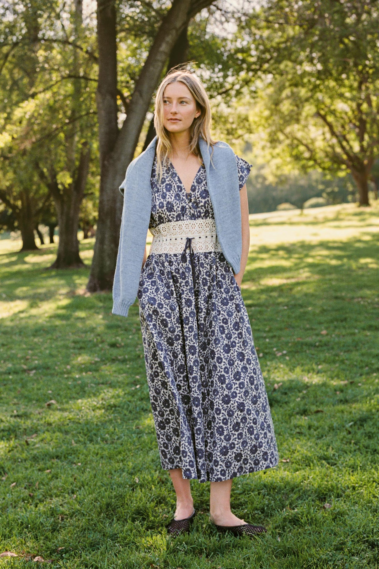 The Trisha Dress | Aster Fields Navy
