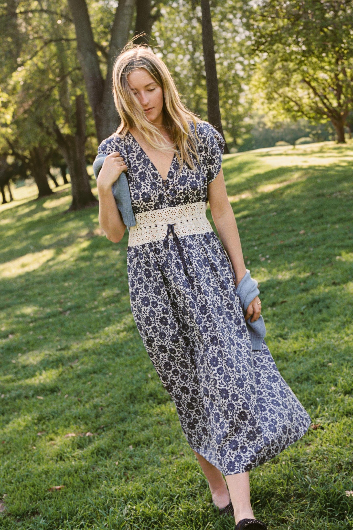 The Trisha Dress | Aster Fields Navy
