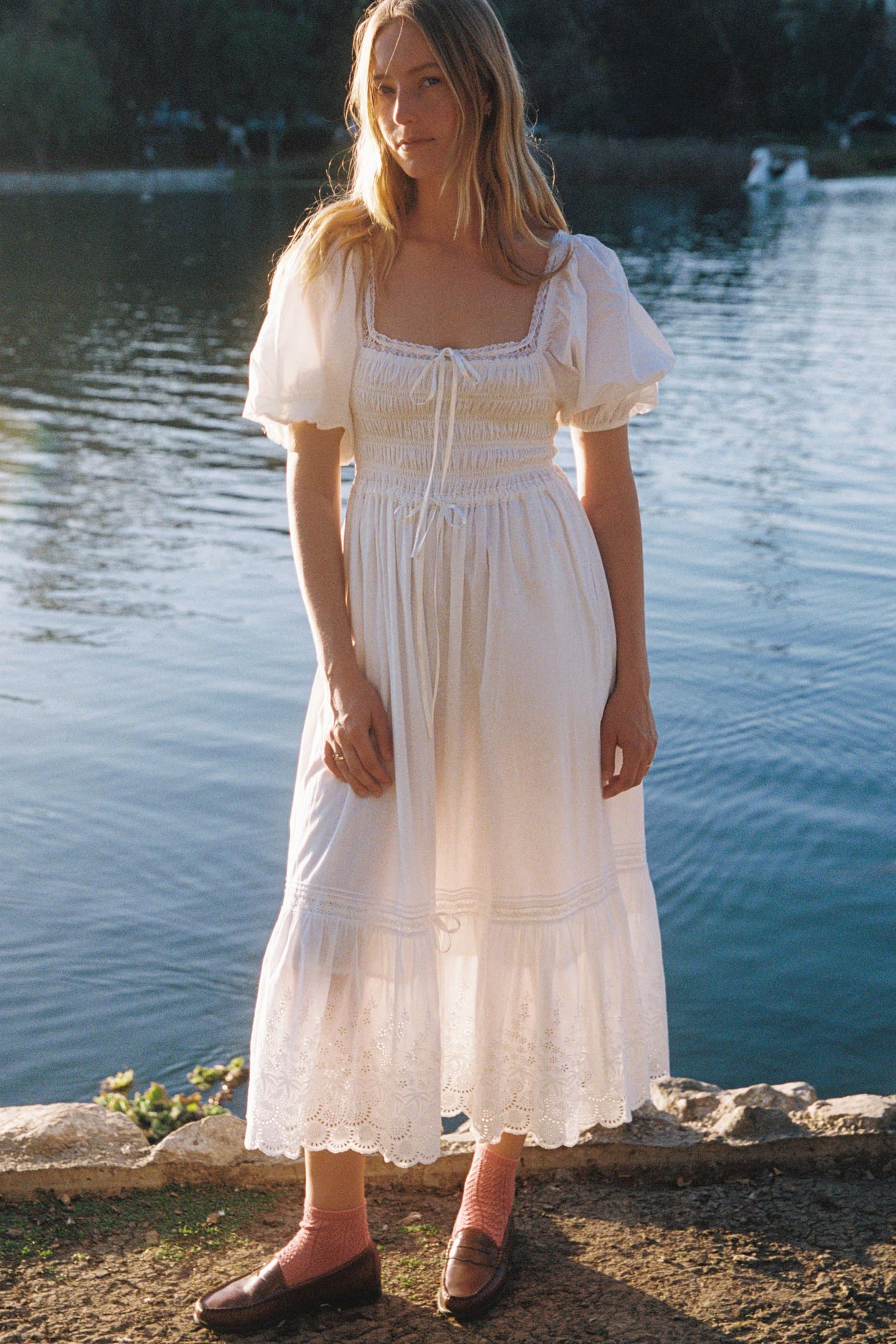 The Ricarda Dress Petites | Alabaster