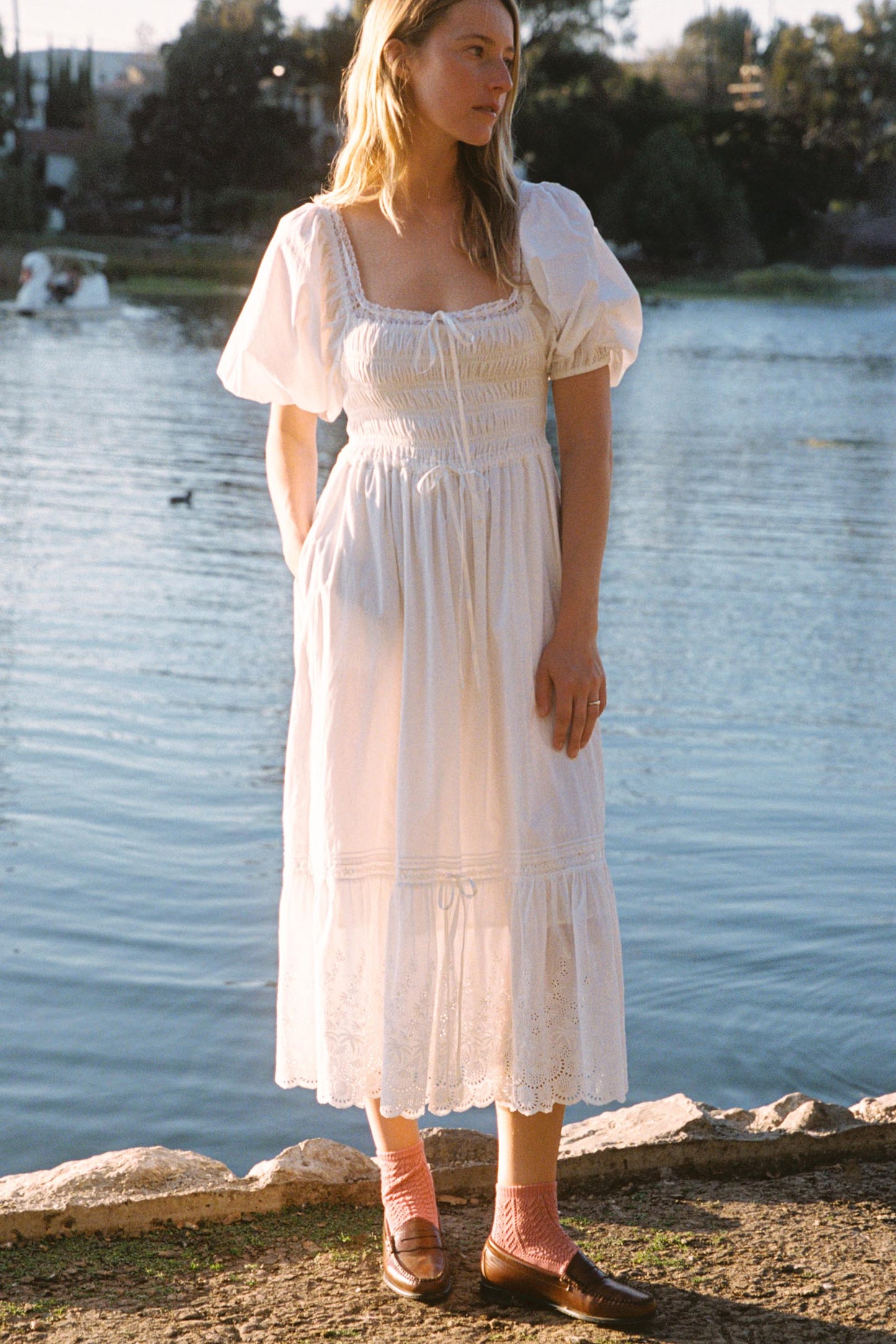 The Ricarda Dress Petites | Alabaster