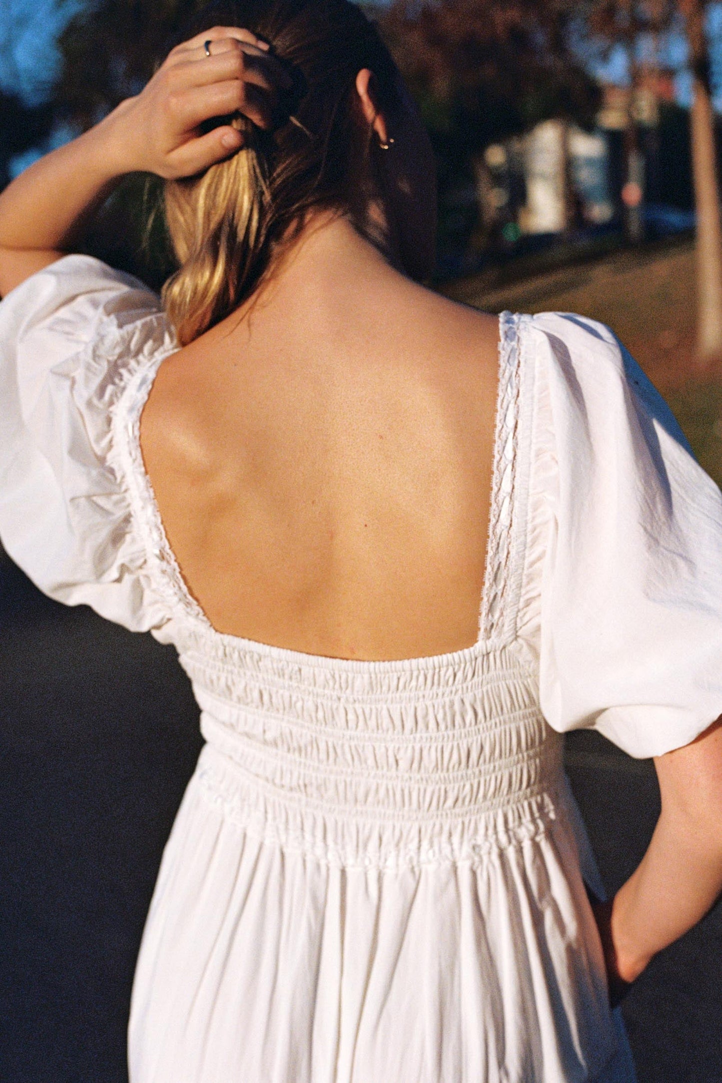 The Ricarda Dress Petites | Alabaster