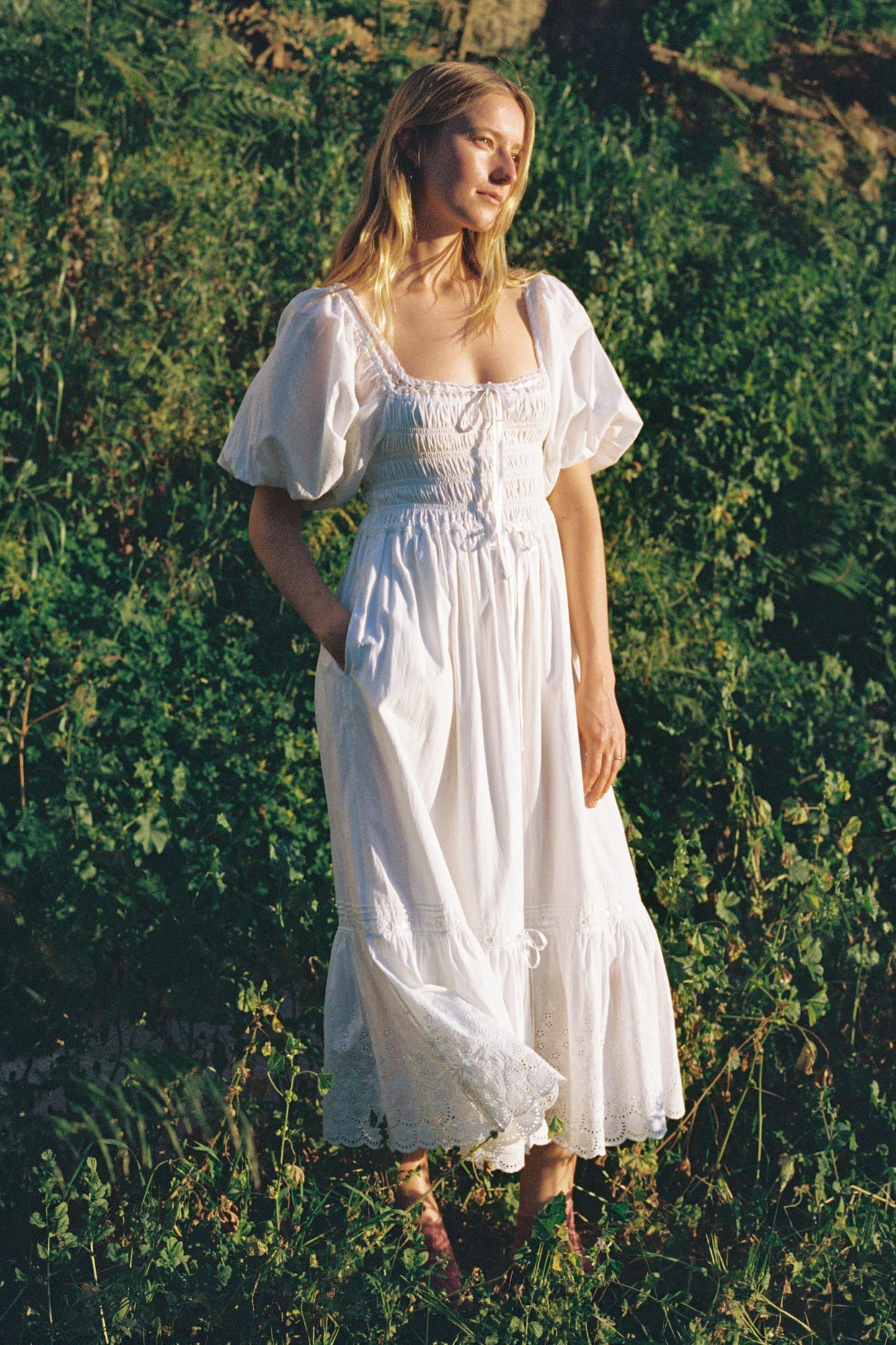 The Ricarda Dress Petites | Alabaster