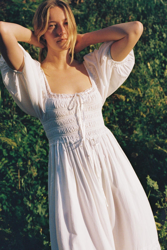 The Ricarda Dress Petites | Alabaster