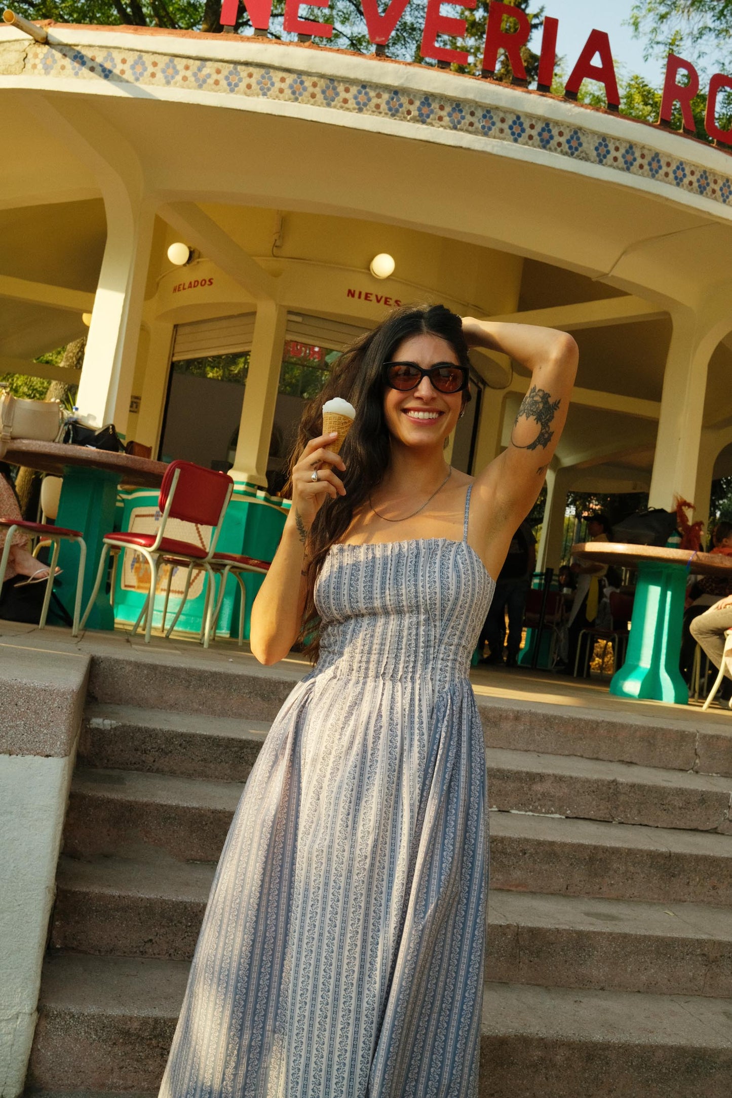 The Nile Dress | Meadow Stripe