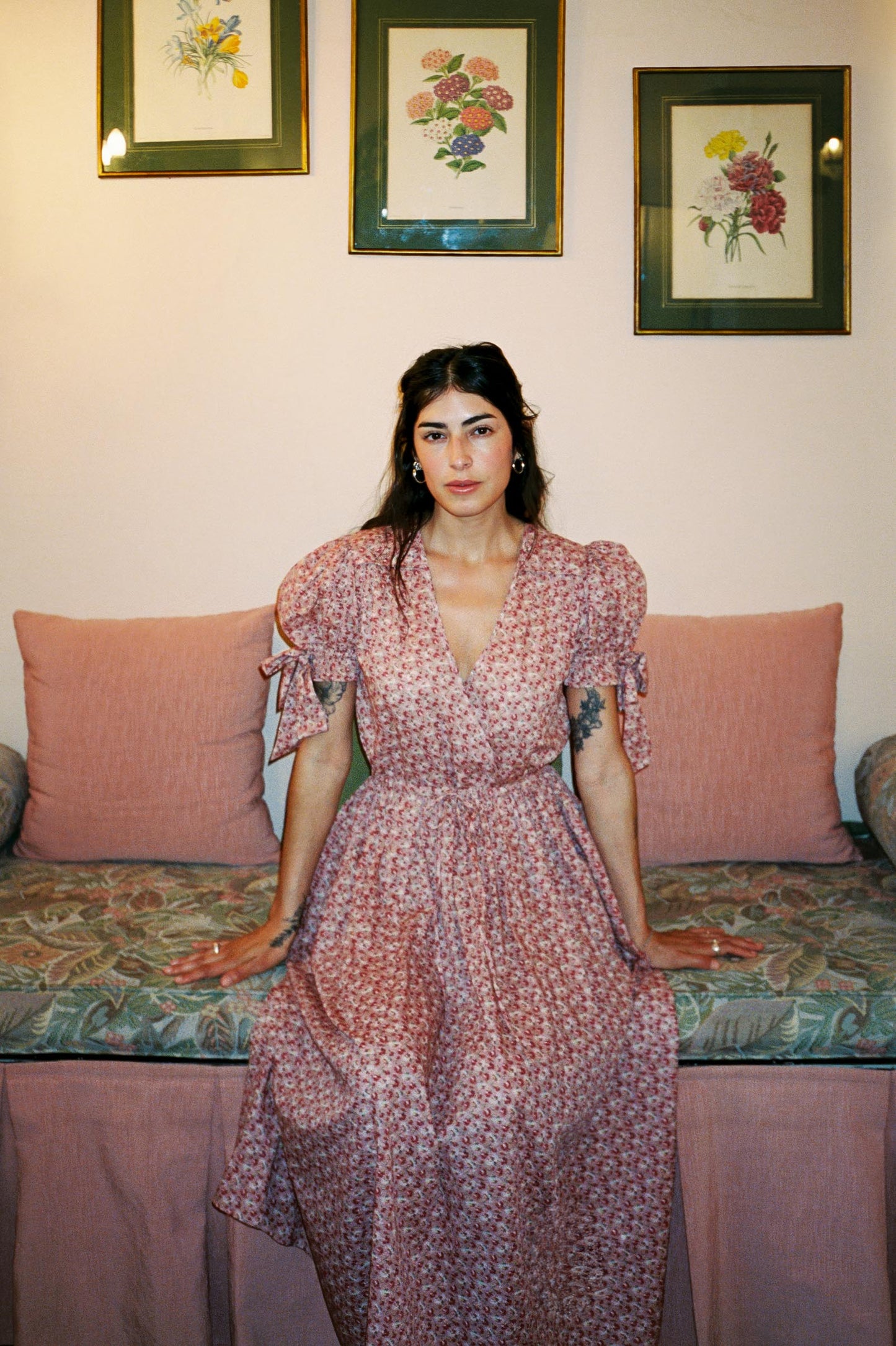 The Giselle Dress Petites | Mauve Pressed Petals