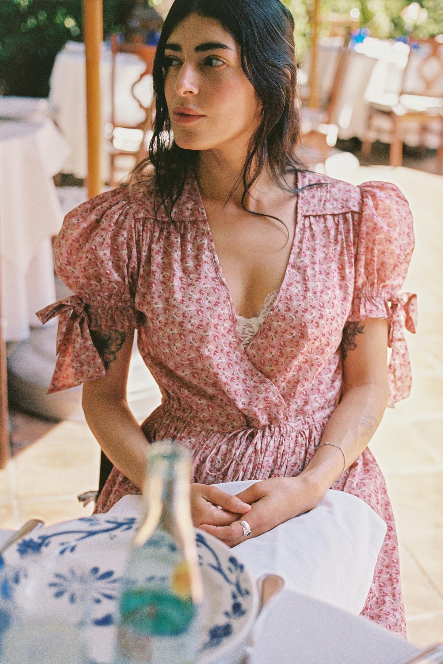 The Giselle Dress | Mauve Pressed Petals