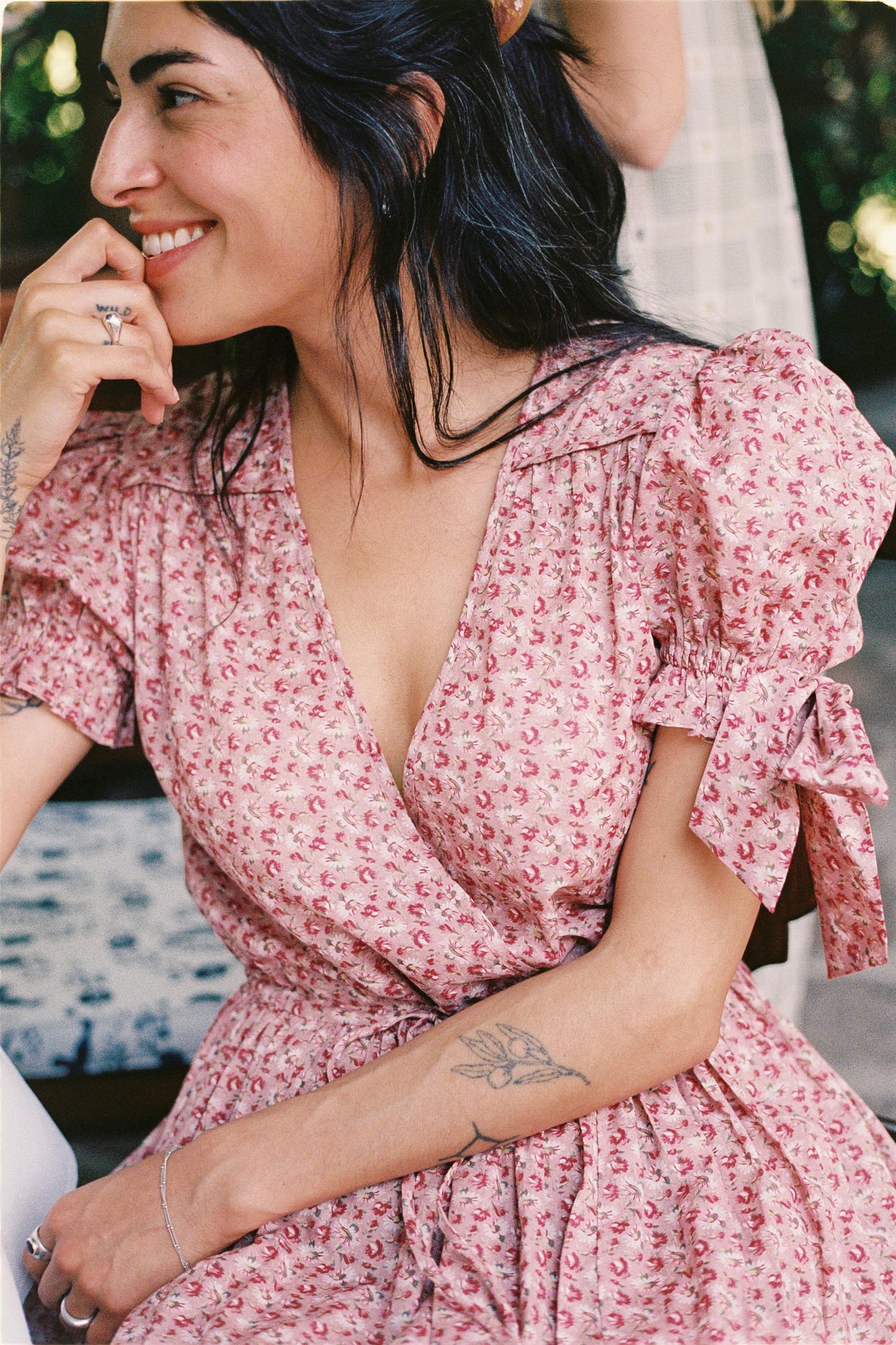 The Giselle Dress Petites | Mauve Pressed Petals