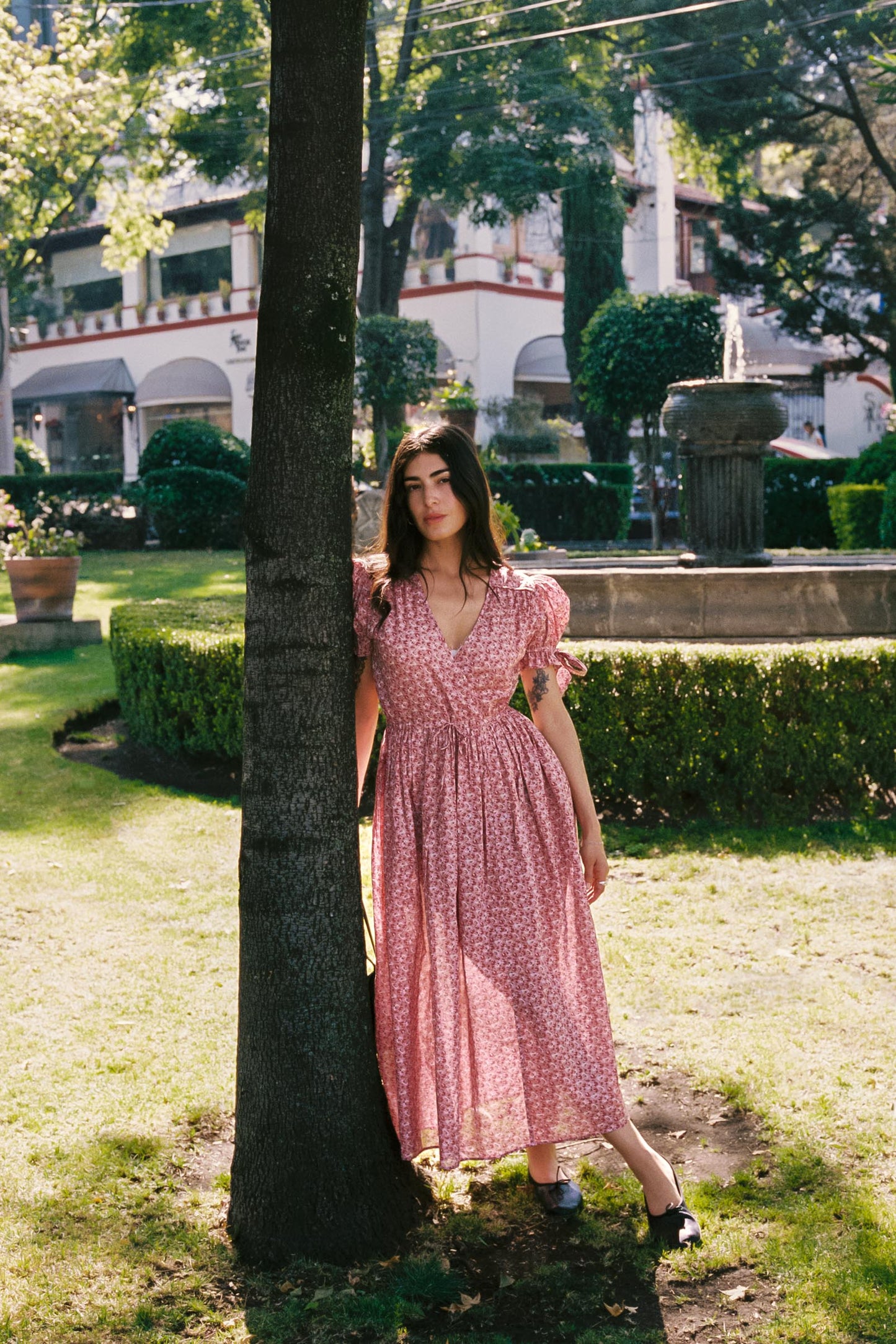 The Giselle Dress Petites | Mauve Pressed Petals