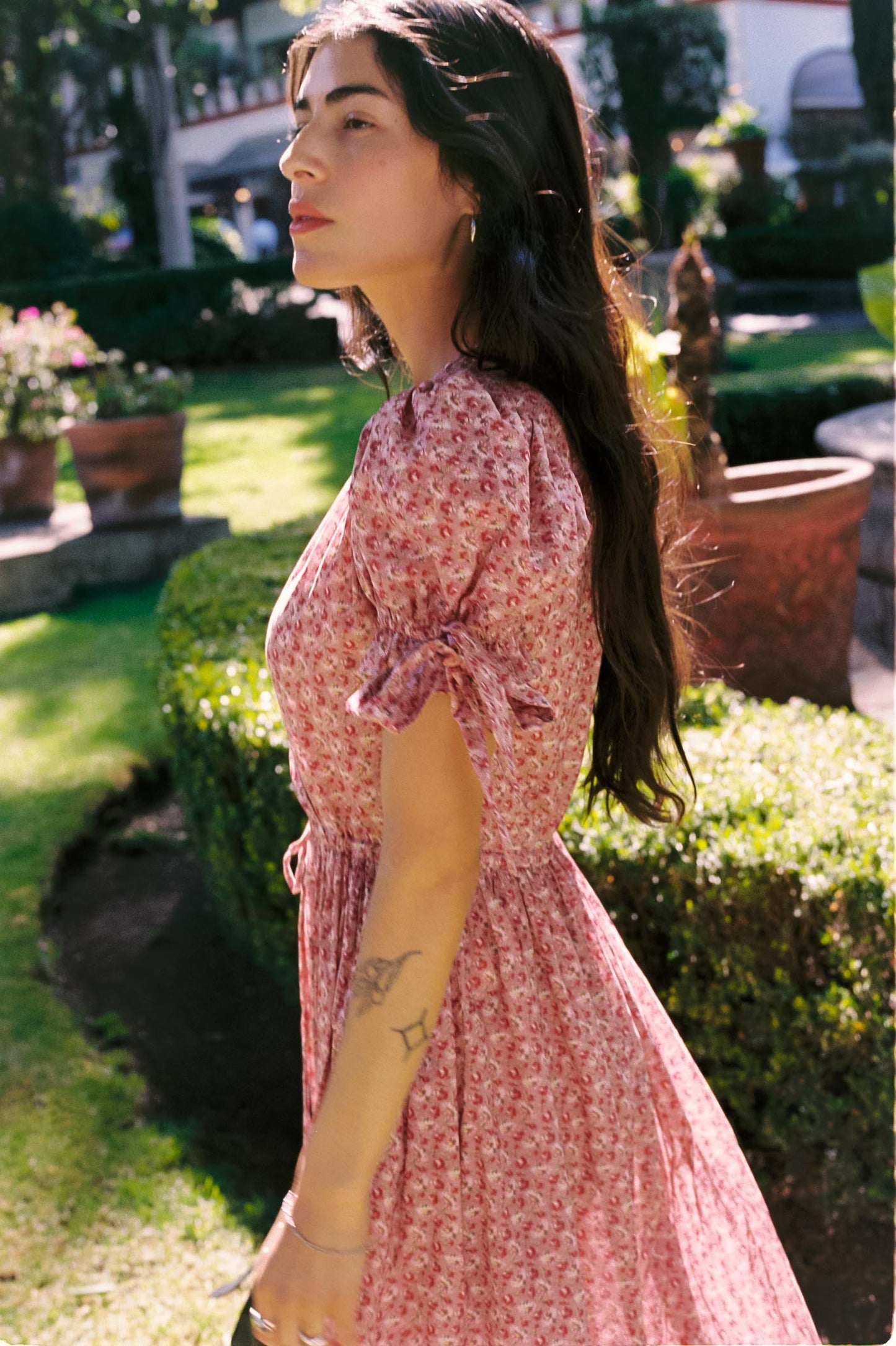 The Giselle Dress | Mauve Pressed Petals