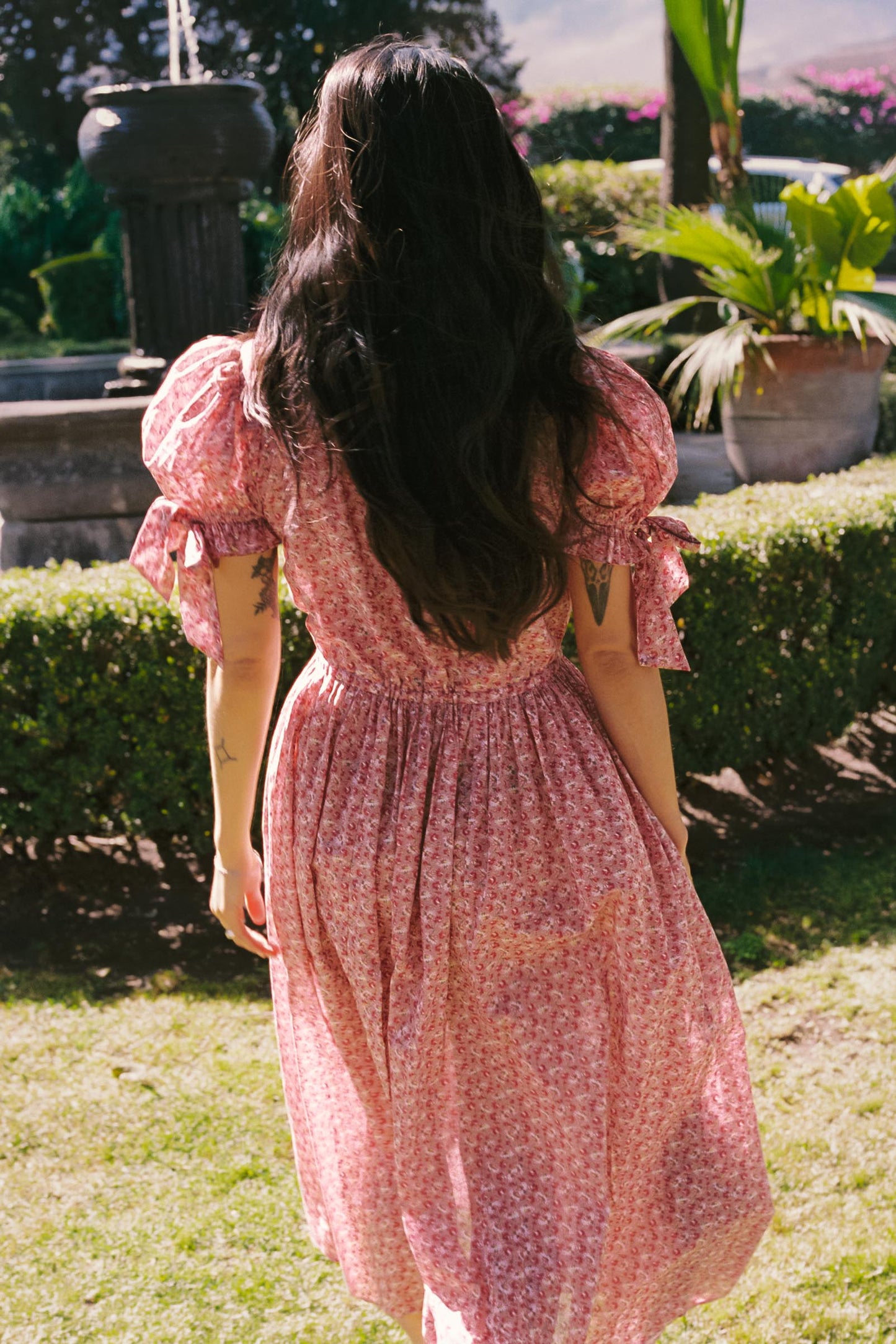 The Giselle Dress Petites | Mauve Pressed Petals