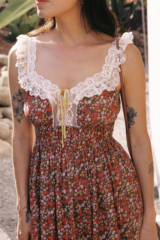 The Lysandra Dress | Carmine Flanders Poppy