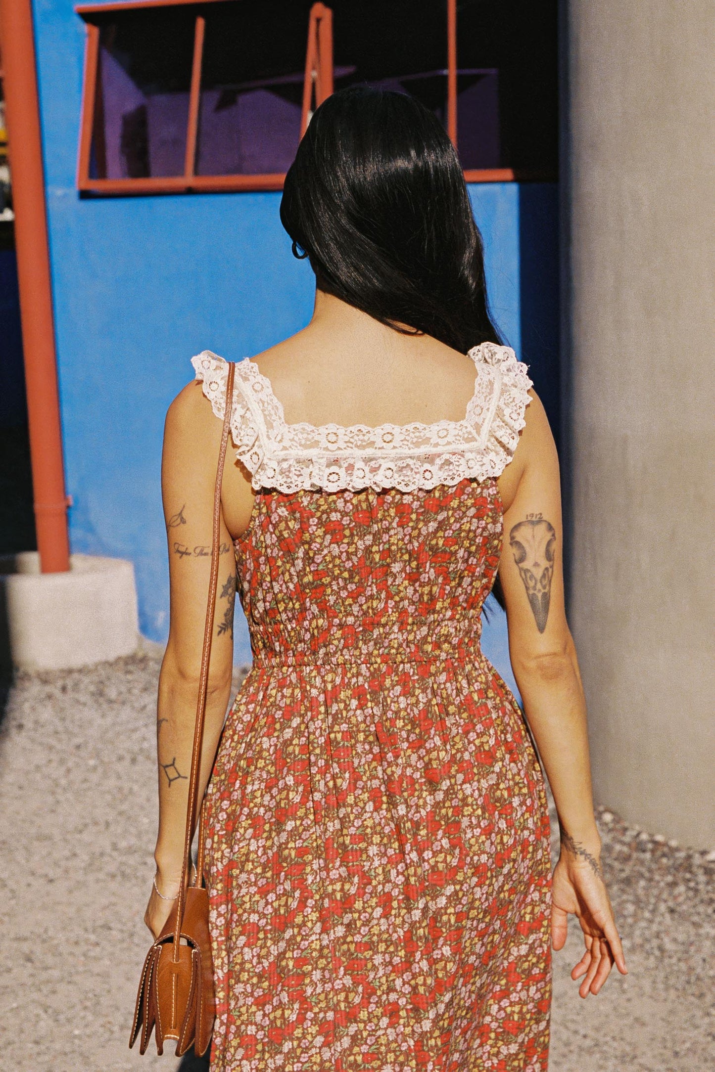 The Lysandra Dress | Carmine Flanders Poppy