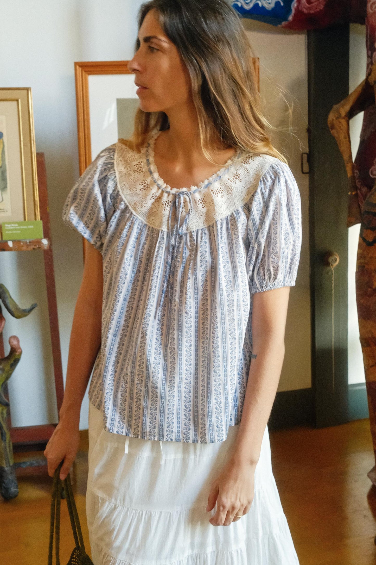 The Susy Blouse | Meadow Stripe