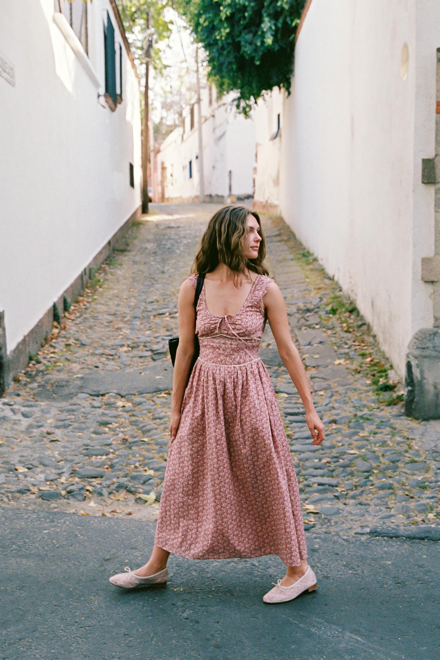 The Alessandra Dress Petites | Mauve Pressed Petals