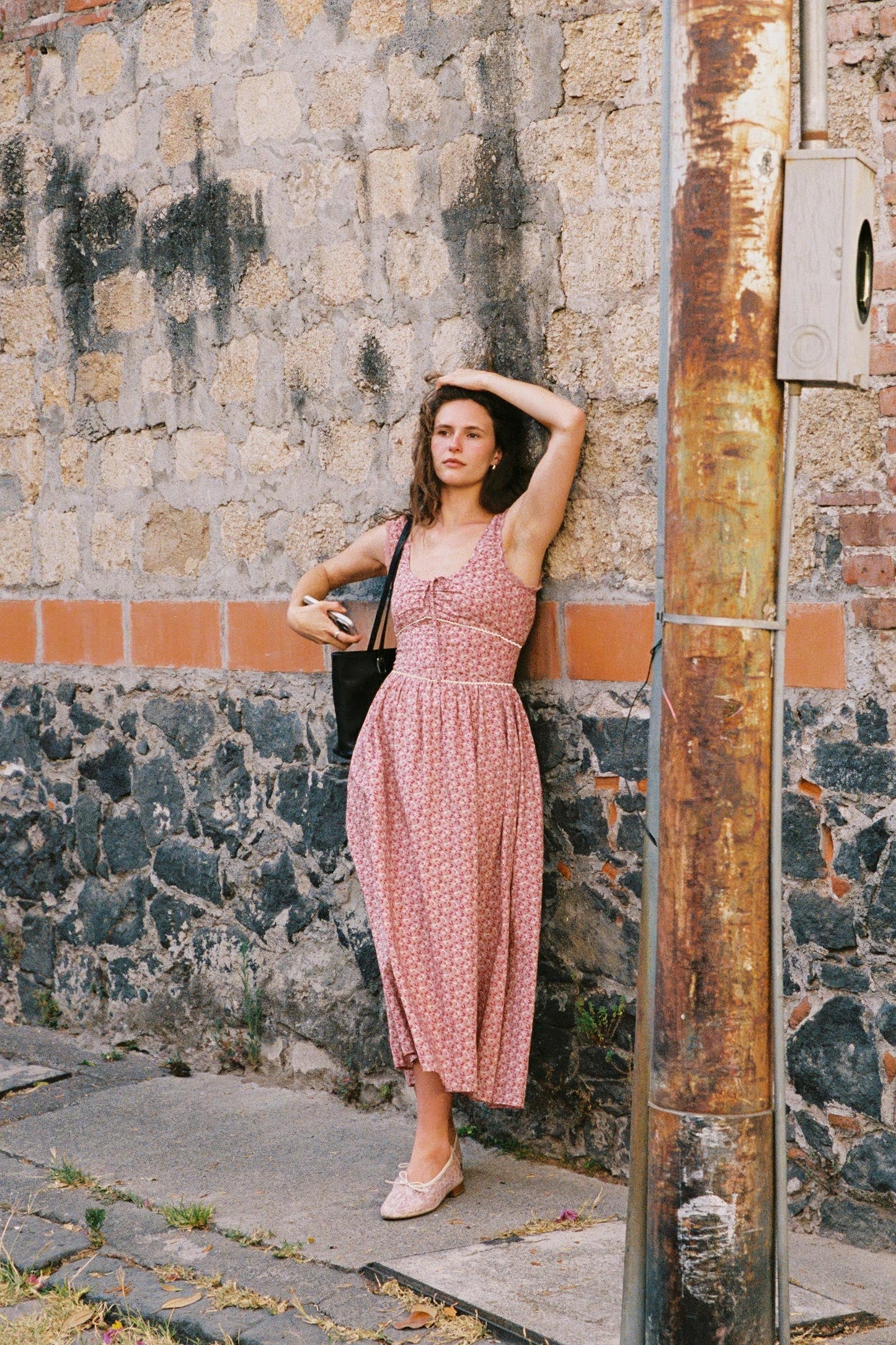 The Alessandra Dress | Mauve Pressed Petals