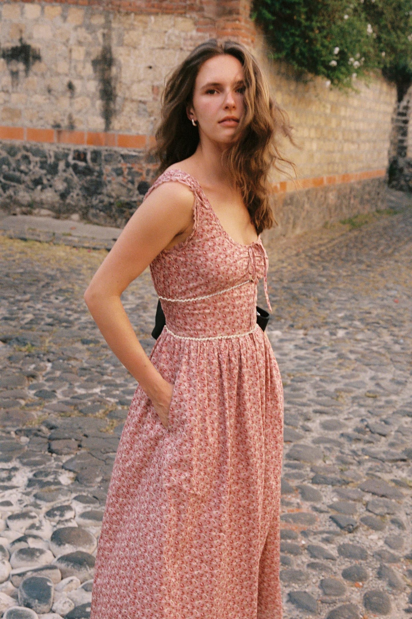 The Alessandra Dress Petites | Mauve Pressed Petals