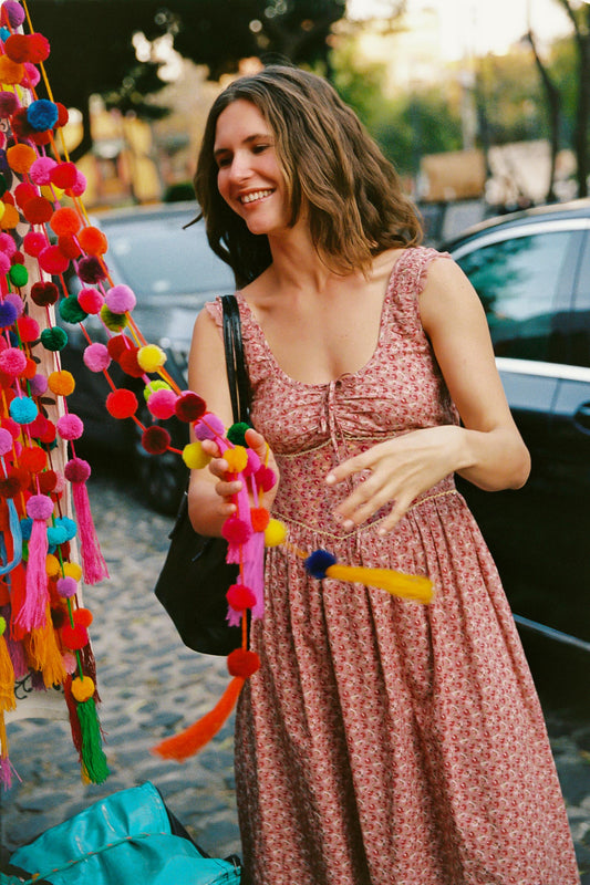 The Alessandra Dress Petites | Mauve Pressed Petals