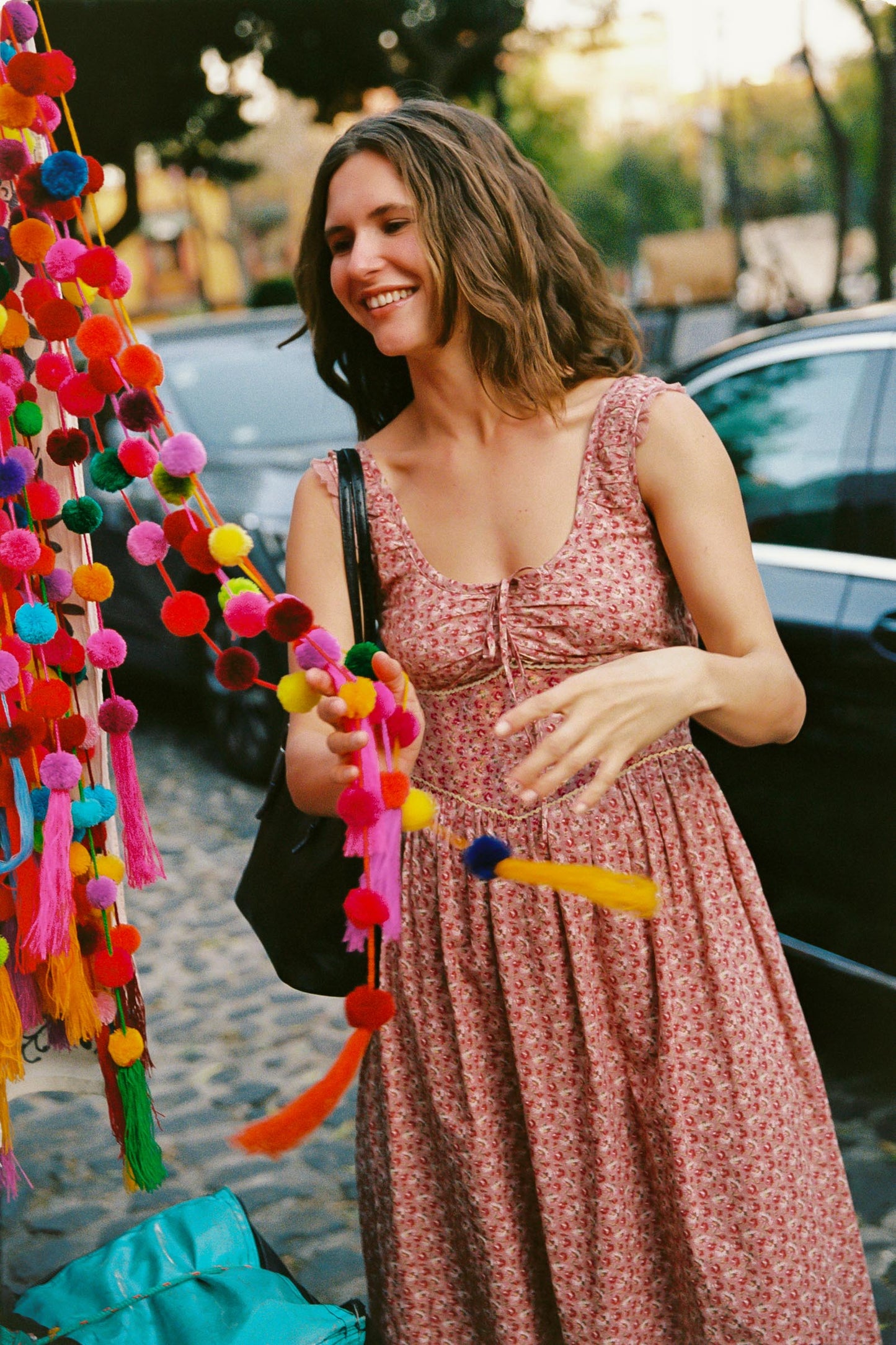 The Alessandra Dress | Mauve Pressed Petals