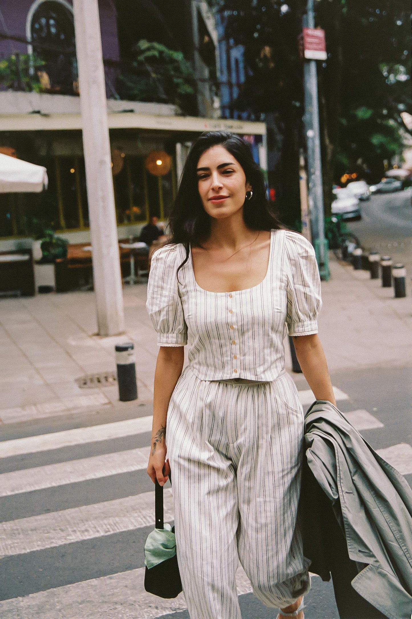 The Fannee Blouse | Dusk Stripe