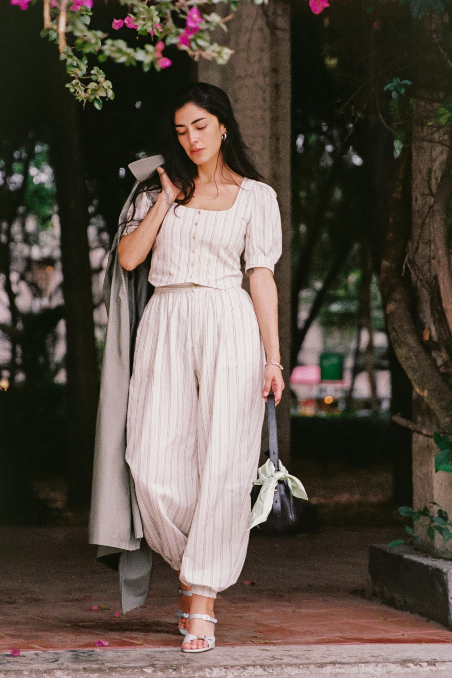 The Fannee Blouse | Dusk Stripe