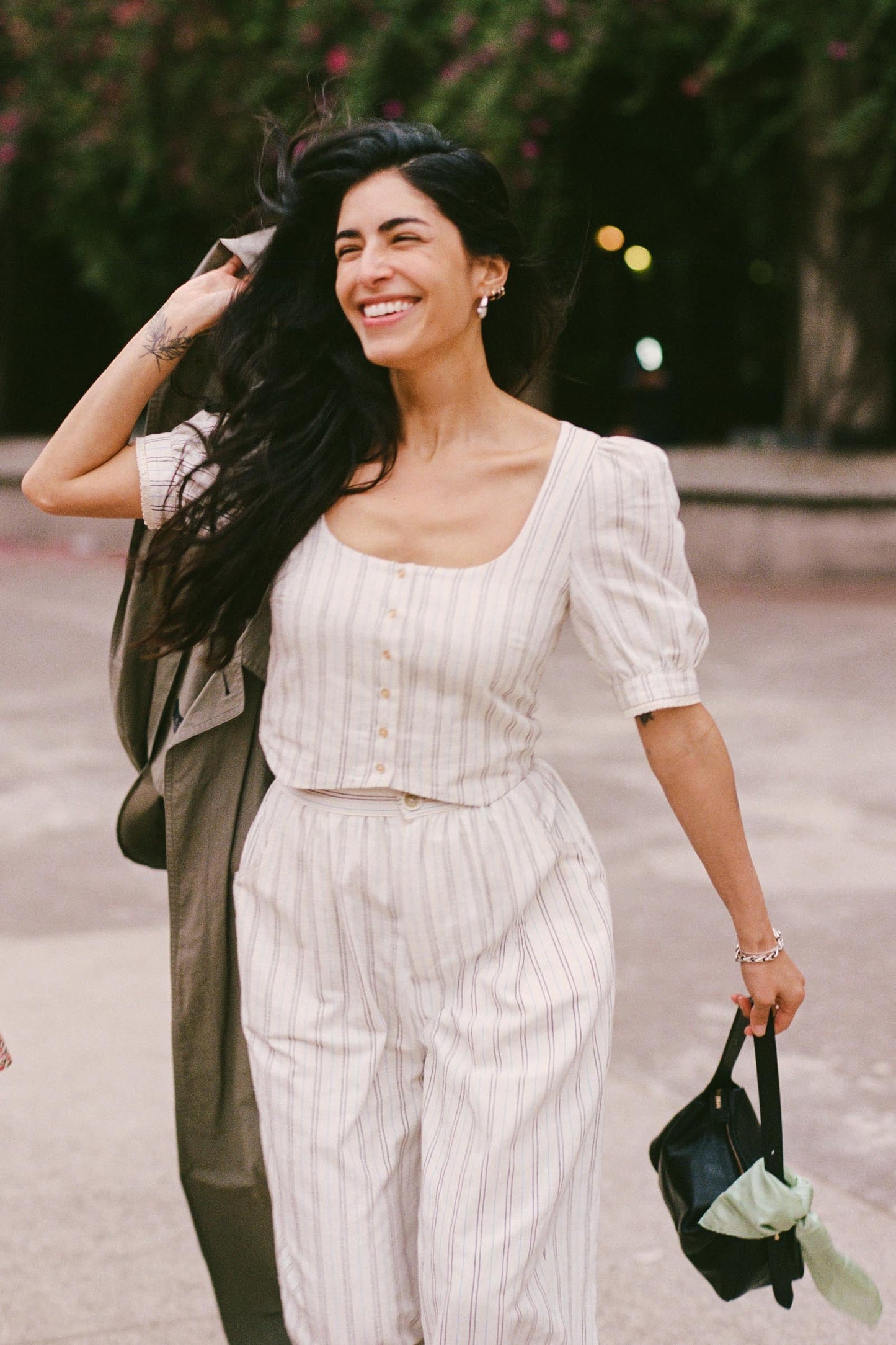The Fannee Blouse | Dusk Stripe