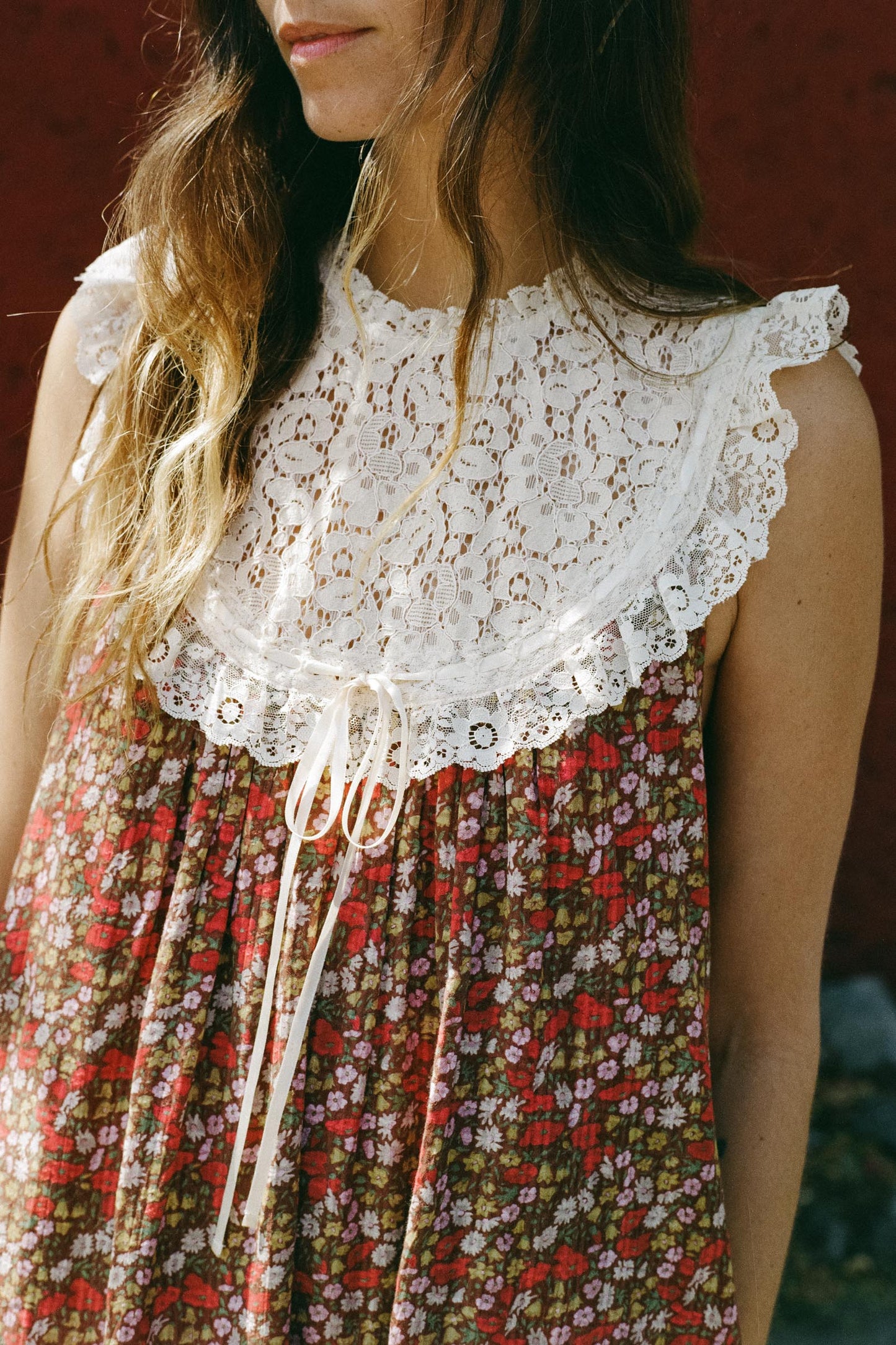 The Holly Dress | Carmine Flanders Poppy