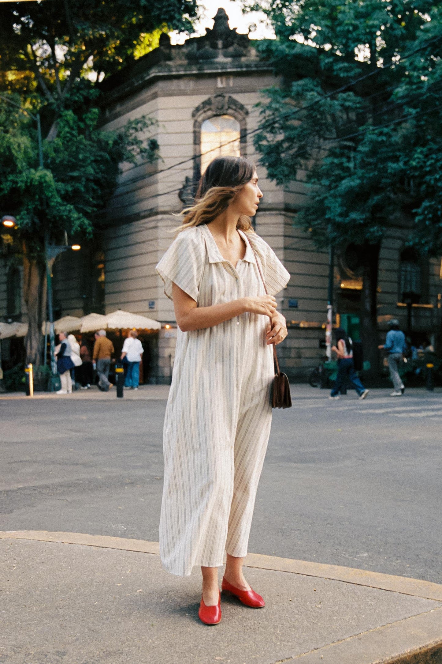 The Walter Dress | Dusk Stripe