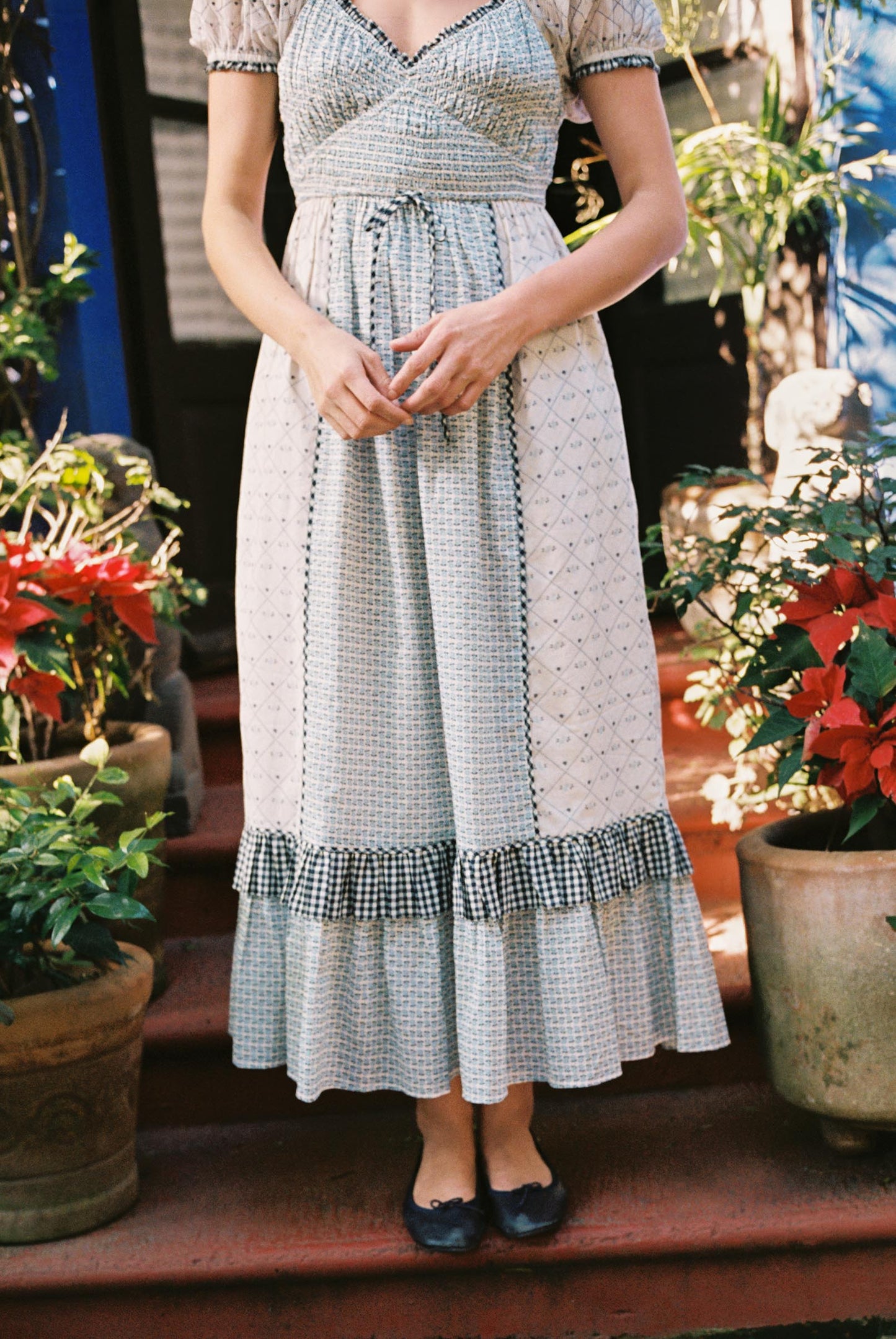 The Matilde Dress | Dotted Plaid