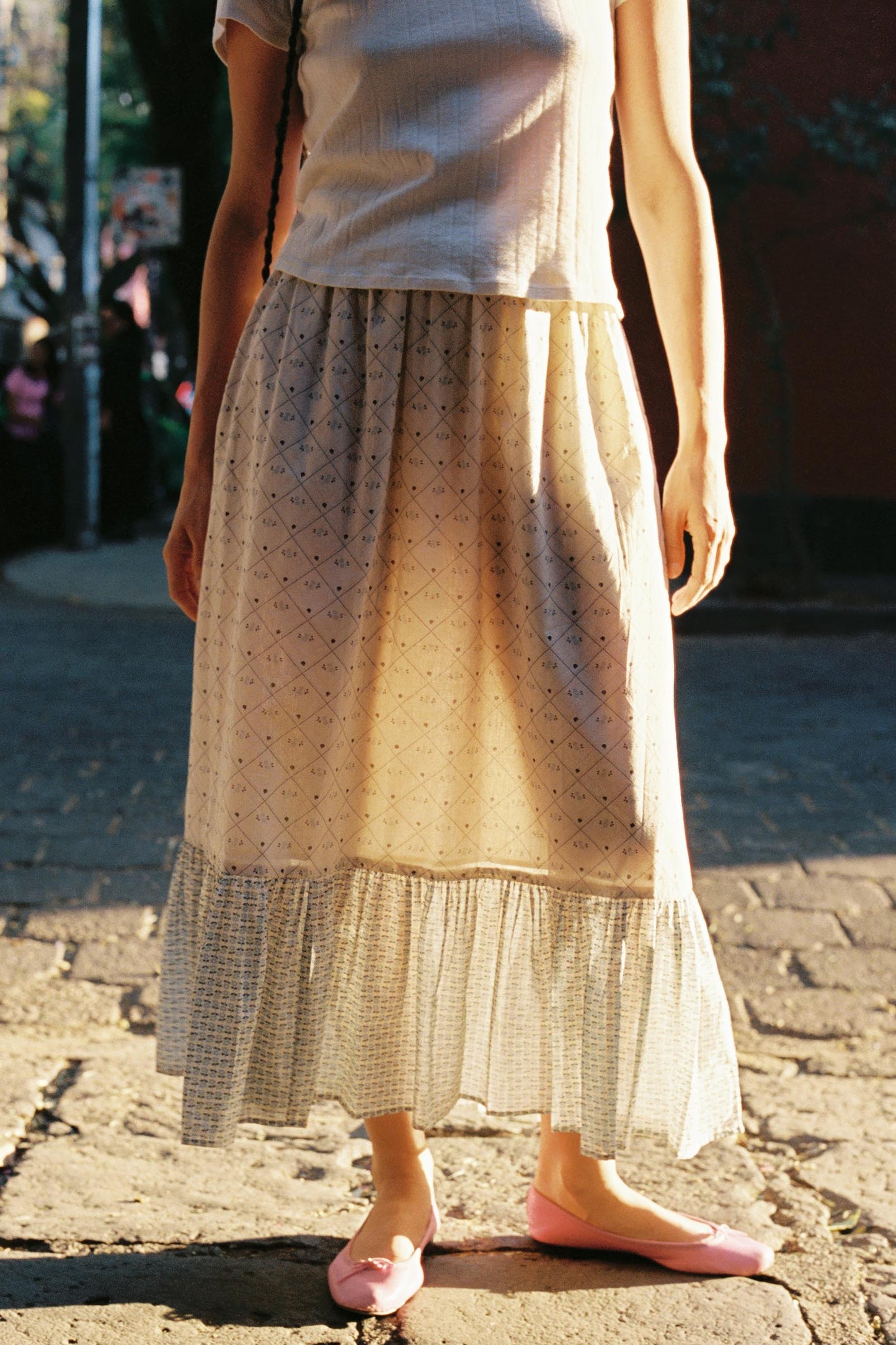 The Mariana Skirt | Dotted Plaid